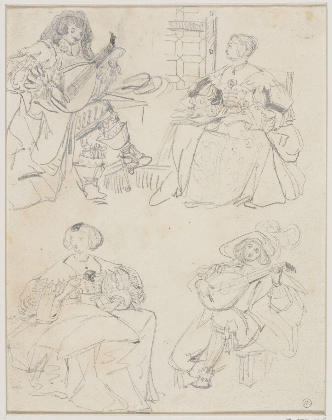 Drawing, George Cattermole, mid 19th century