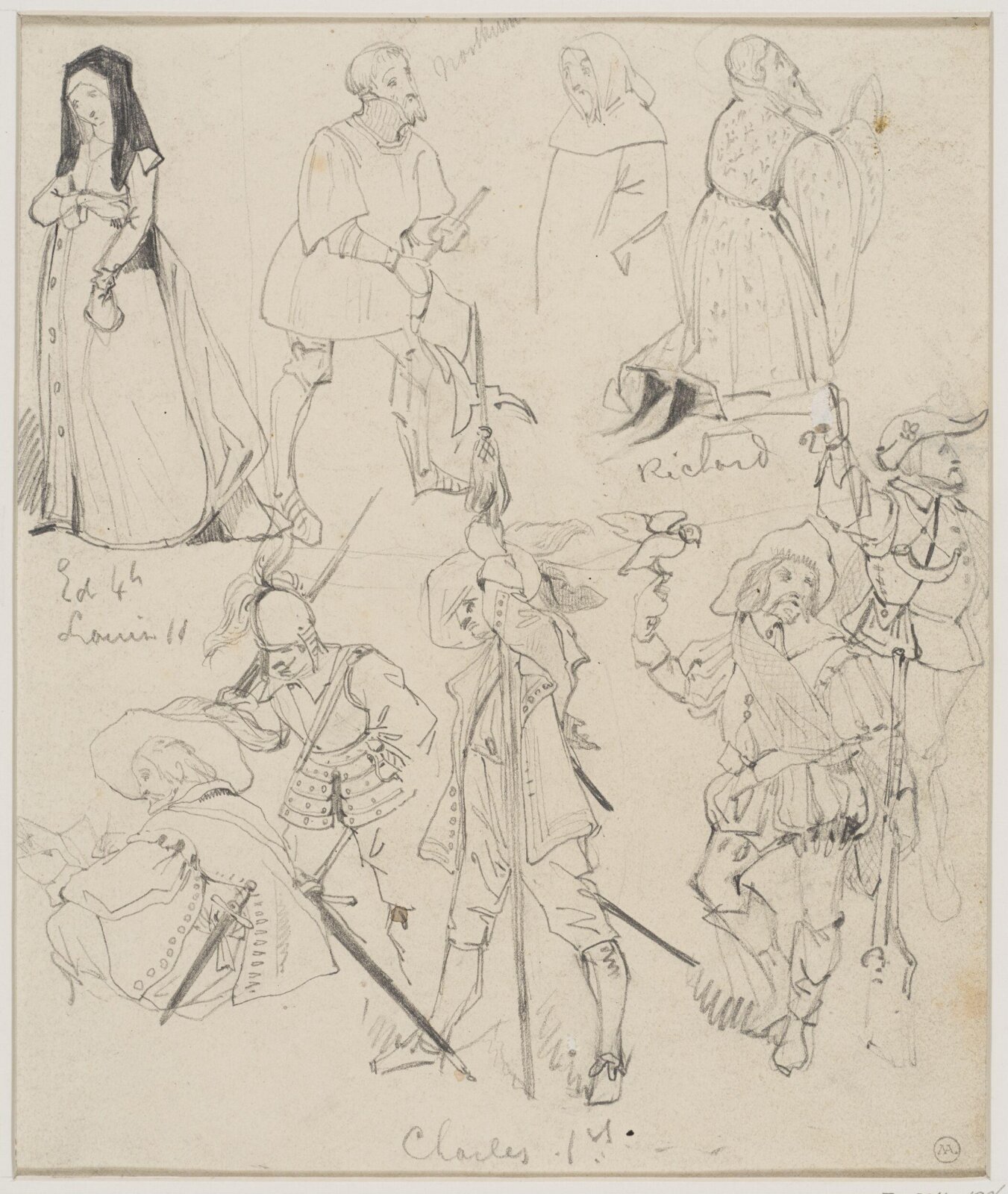 Drawing, George Cattermole, mid 19th century