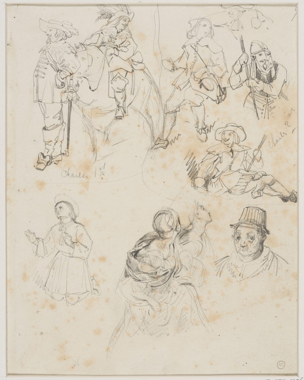 Drawing, George Cattermole, mid 19th century