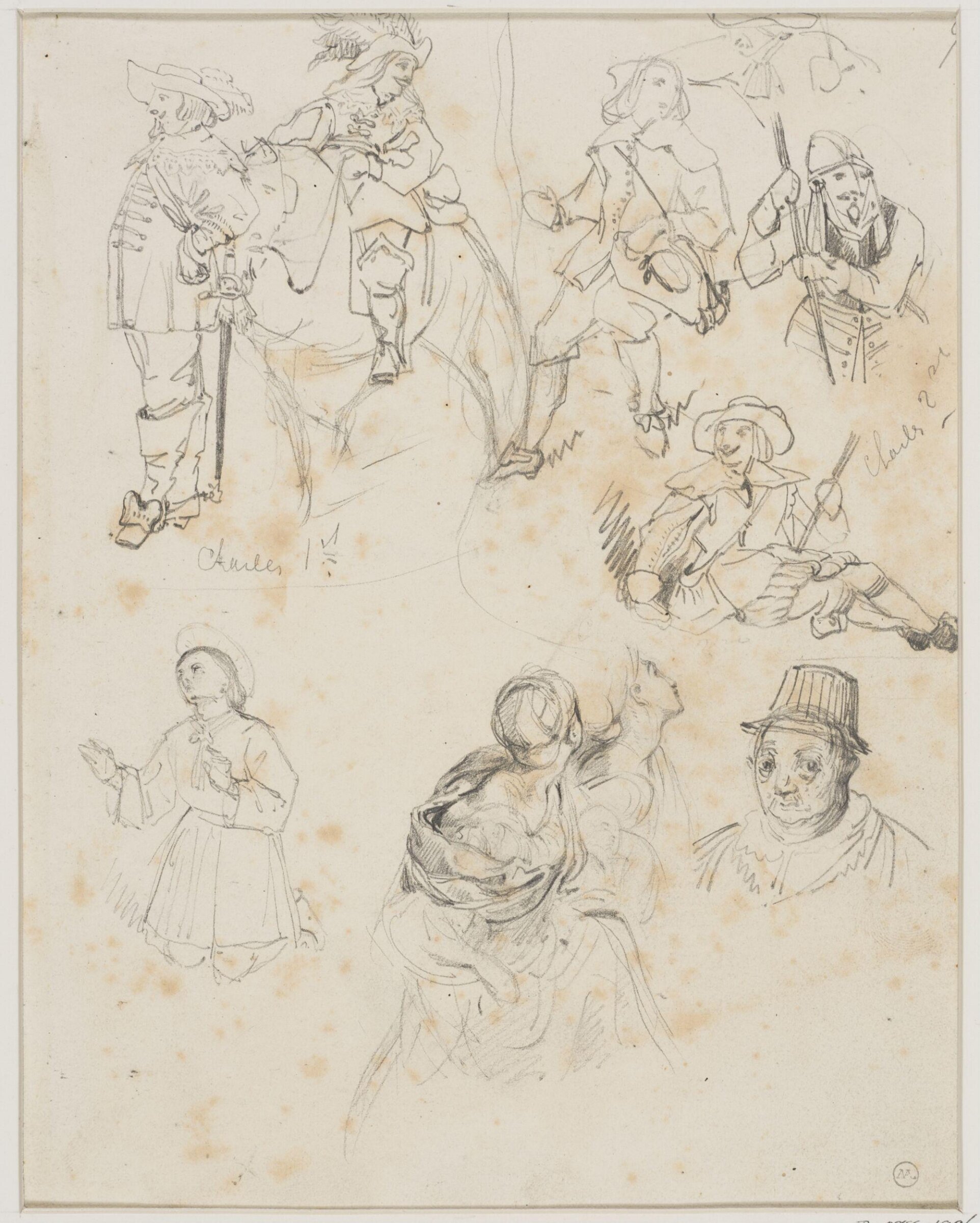 Drawing, George Cattermole, mid 19th century