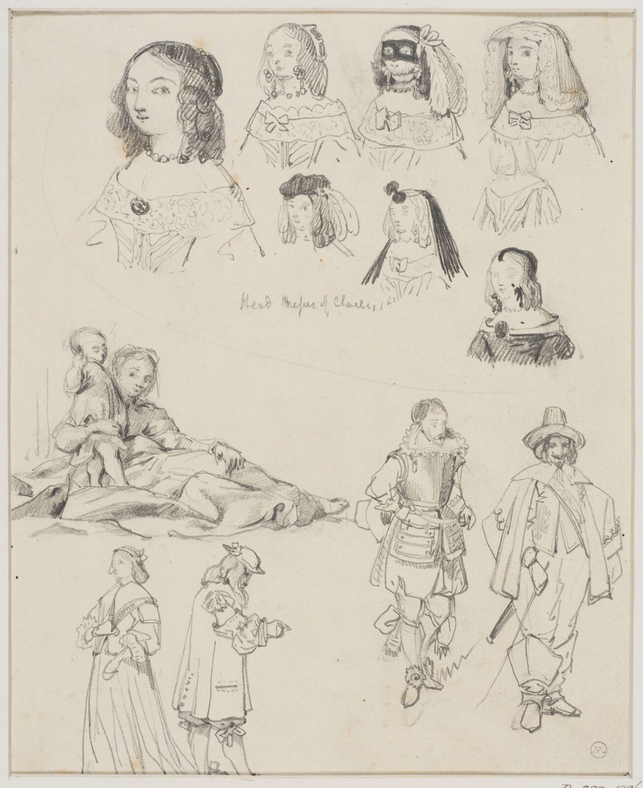 Drawing, George Cattermole, mid 19th century