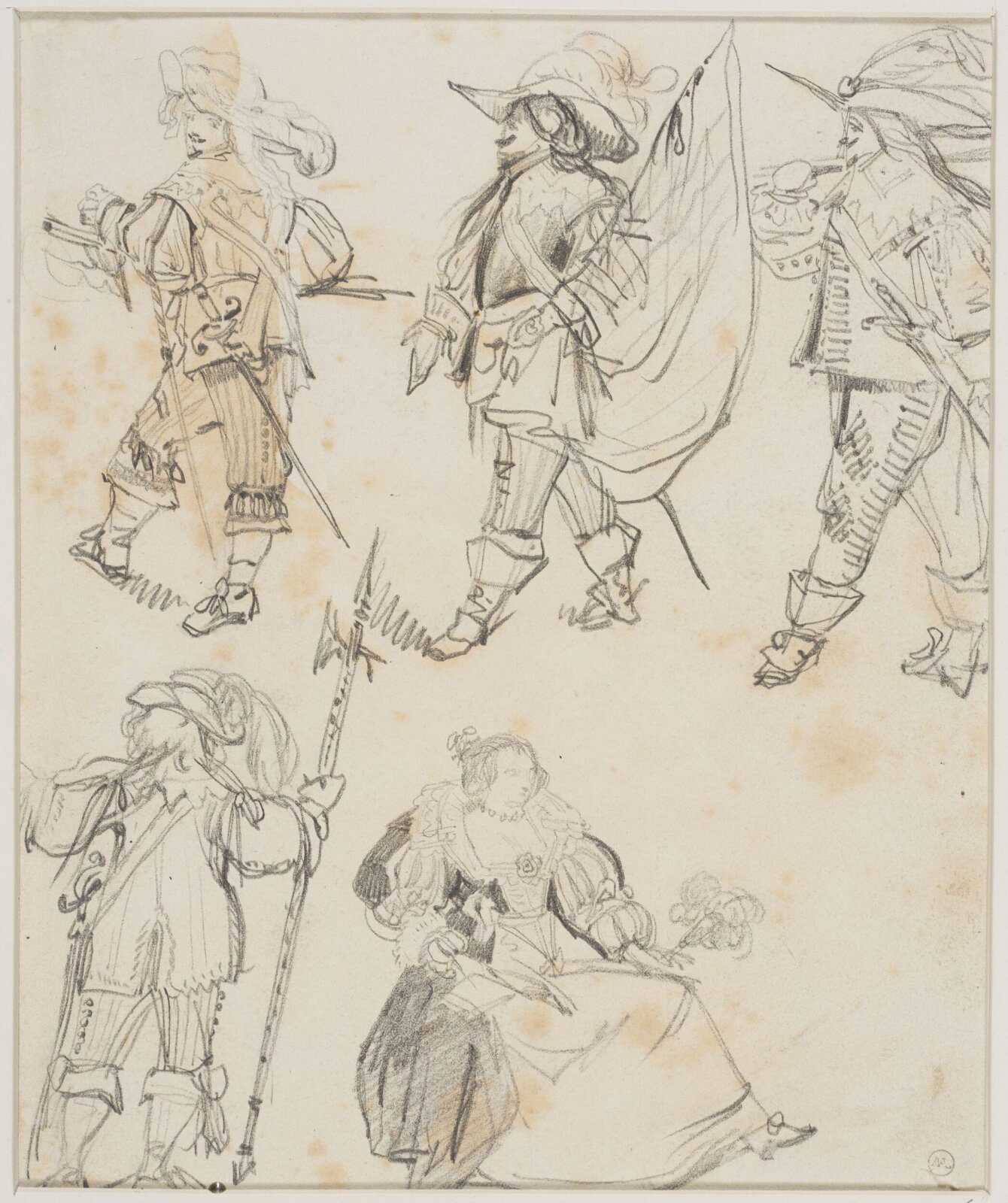 Drawing, George Cattermole, mid 19th century