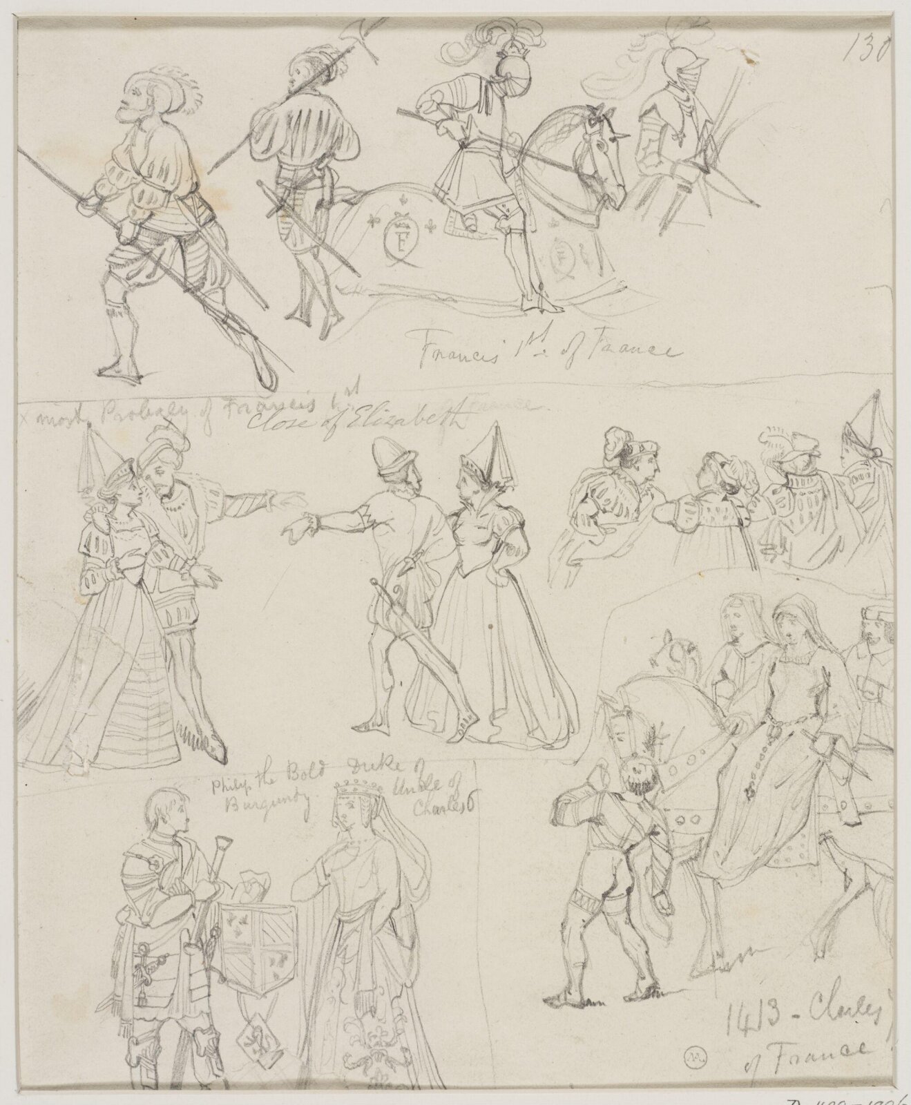 Drawing, George Cattermole, mid 19th century