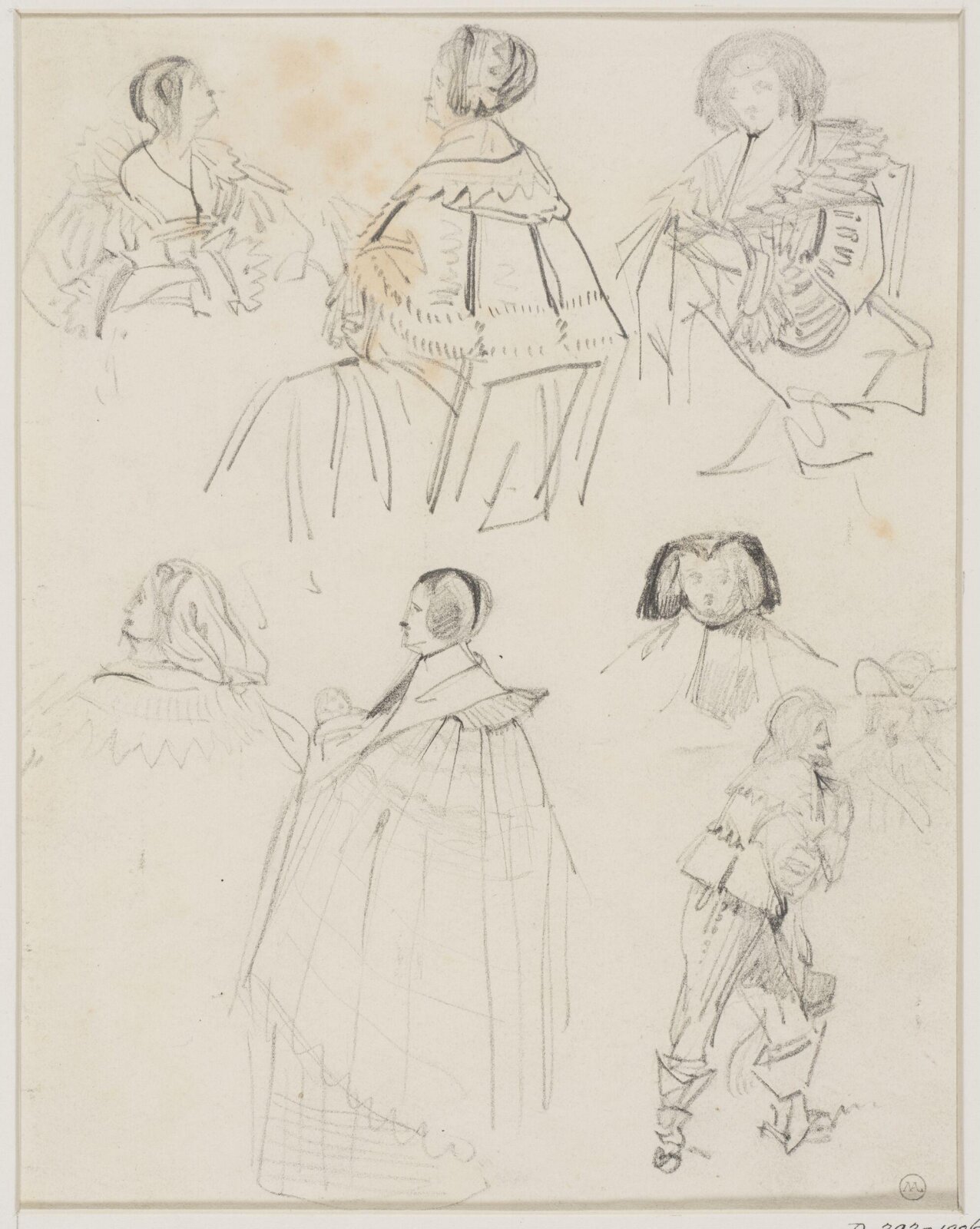 Drawing, George Cattermole, mid 19th century