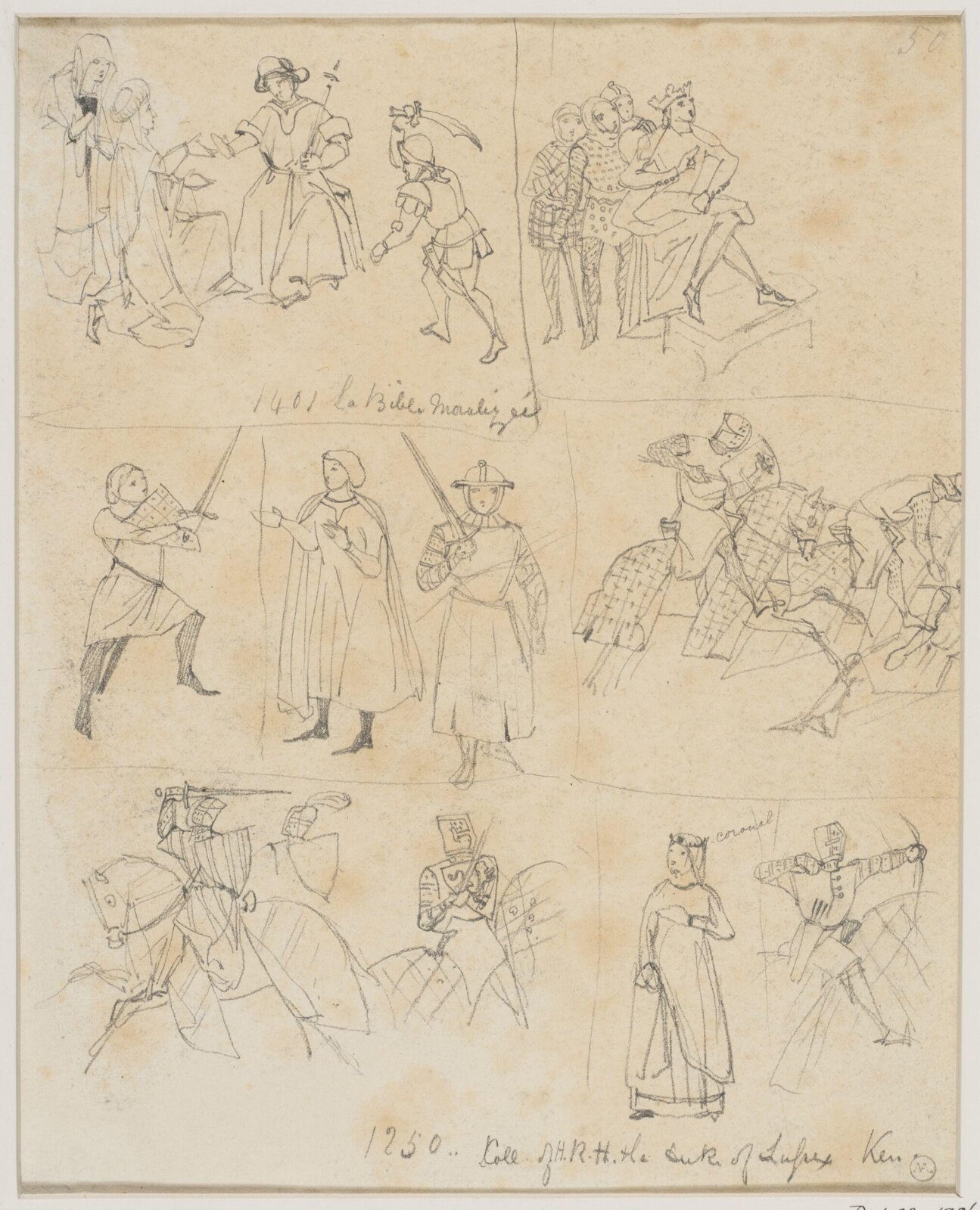 Drawing, George Cattermole, mid 19th century