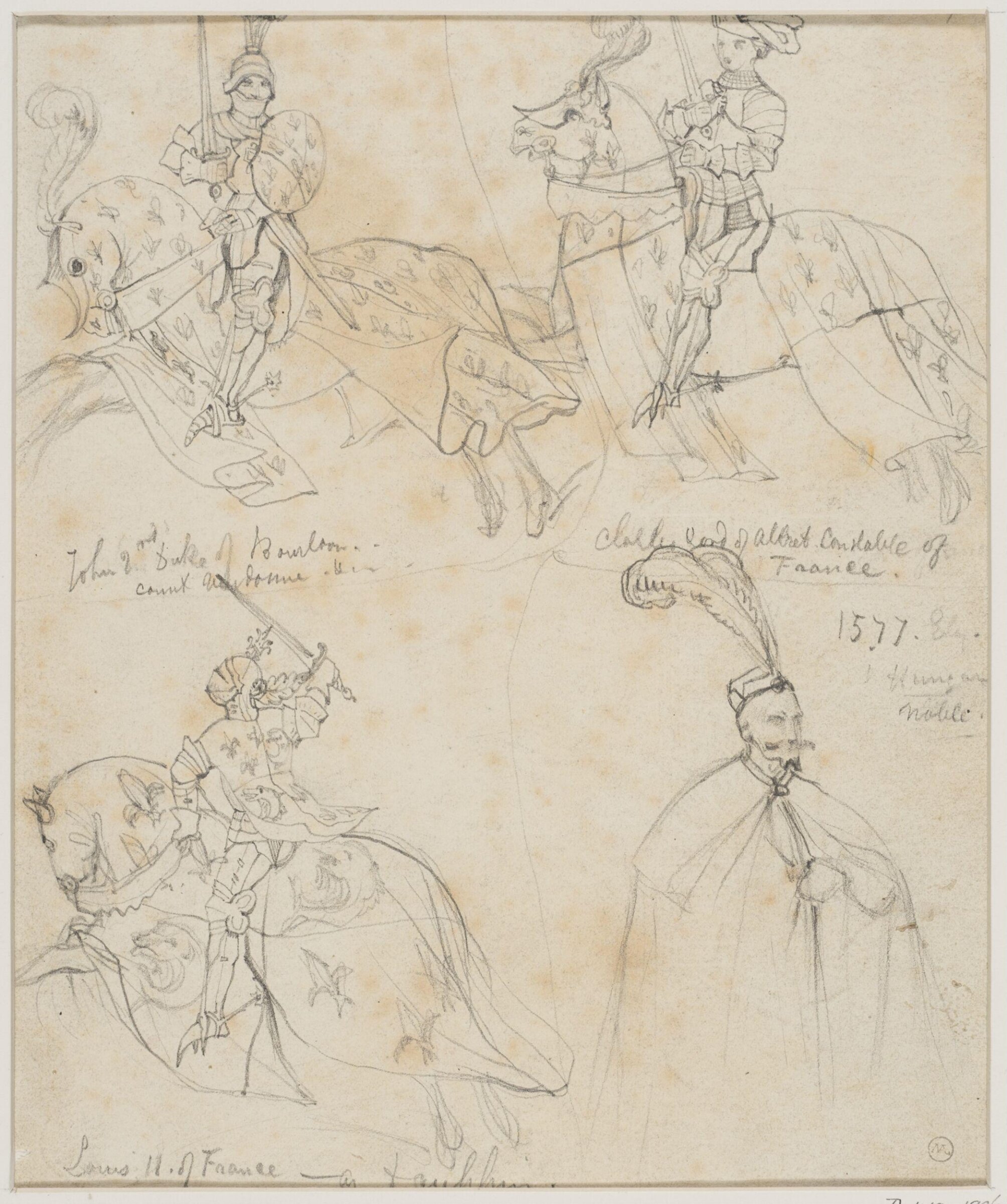 Drawing, George Cattermole, mid 19th century