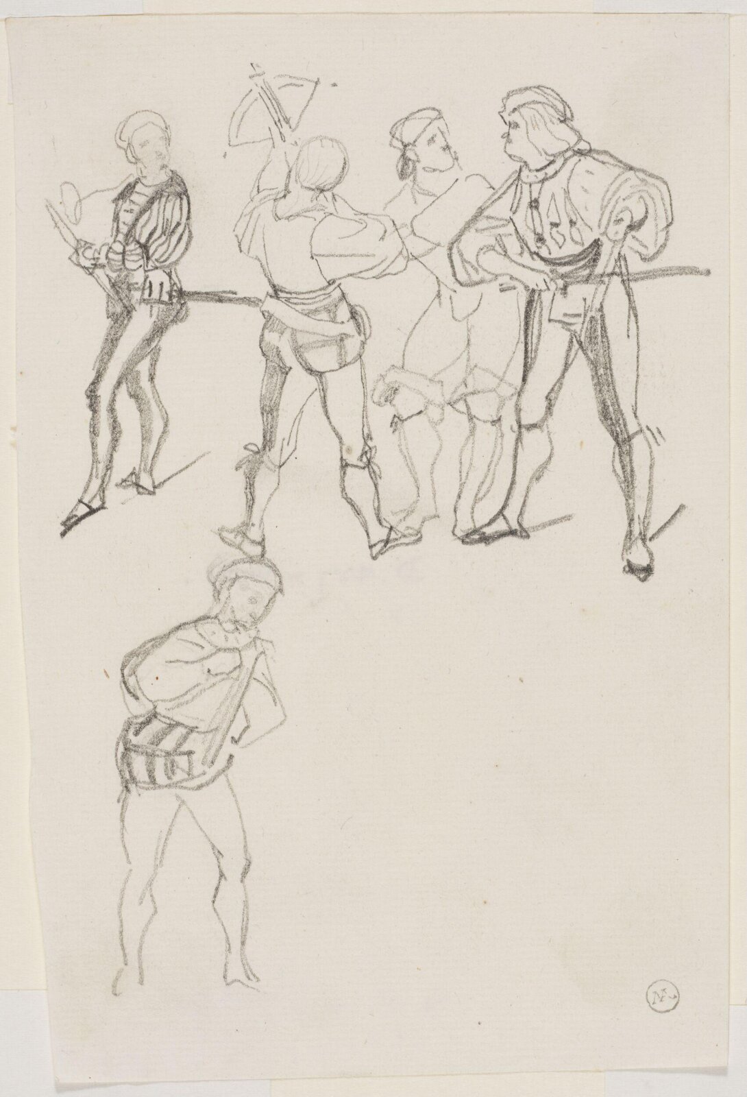 Drawing, George Cattermole, mid 19th century