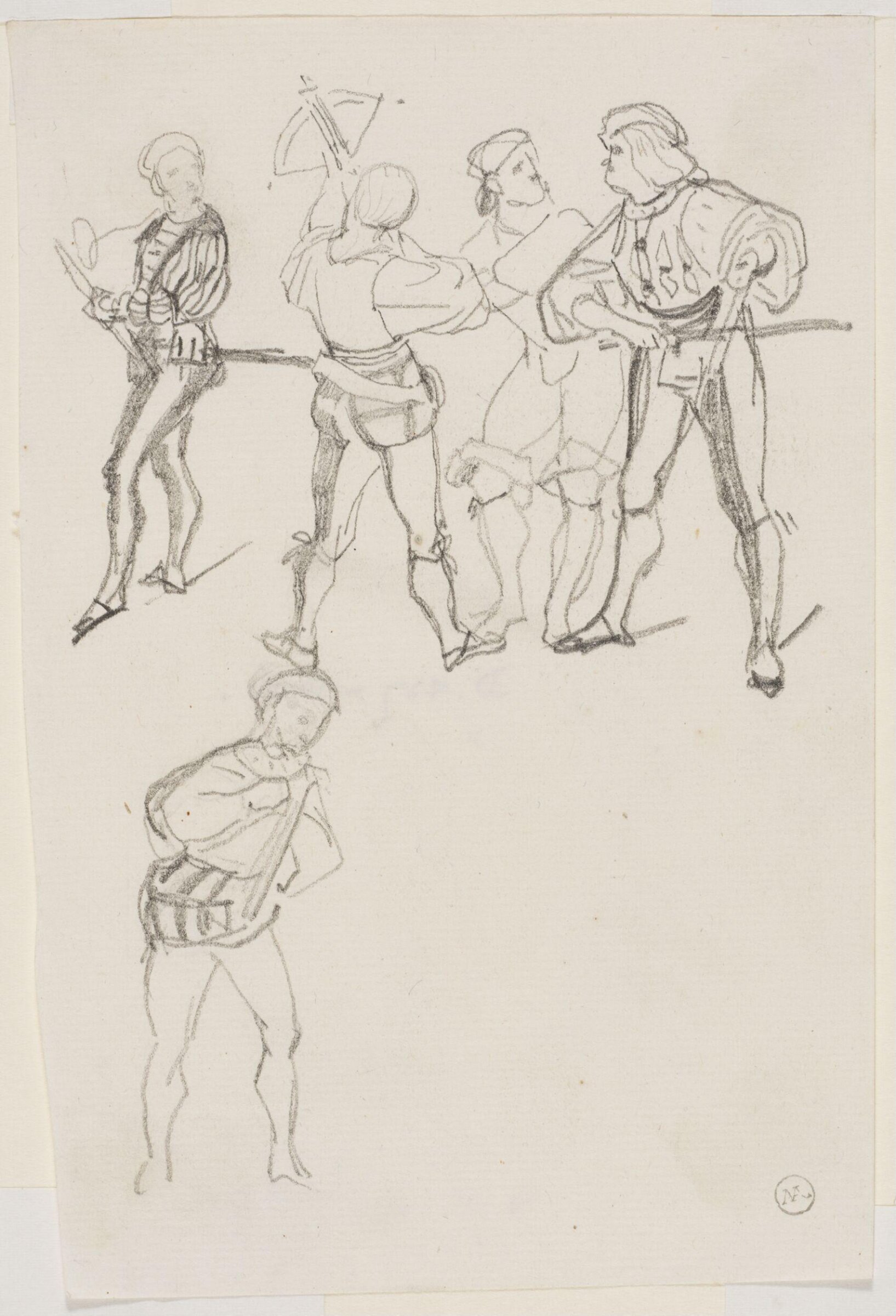 Drawing, George Cattermole, mid 19th century