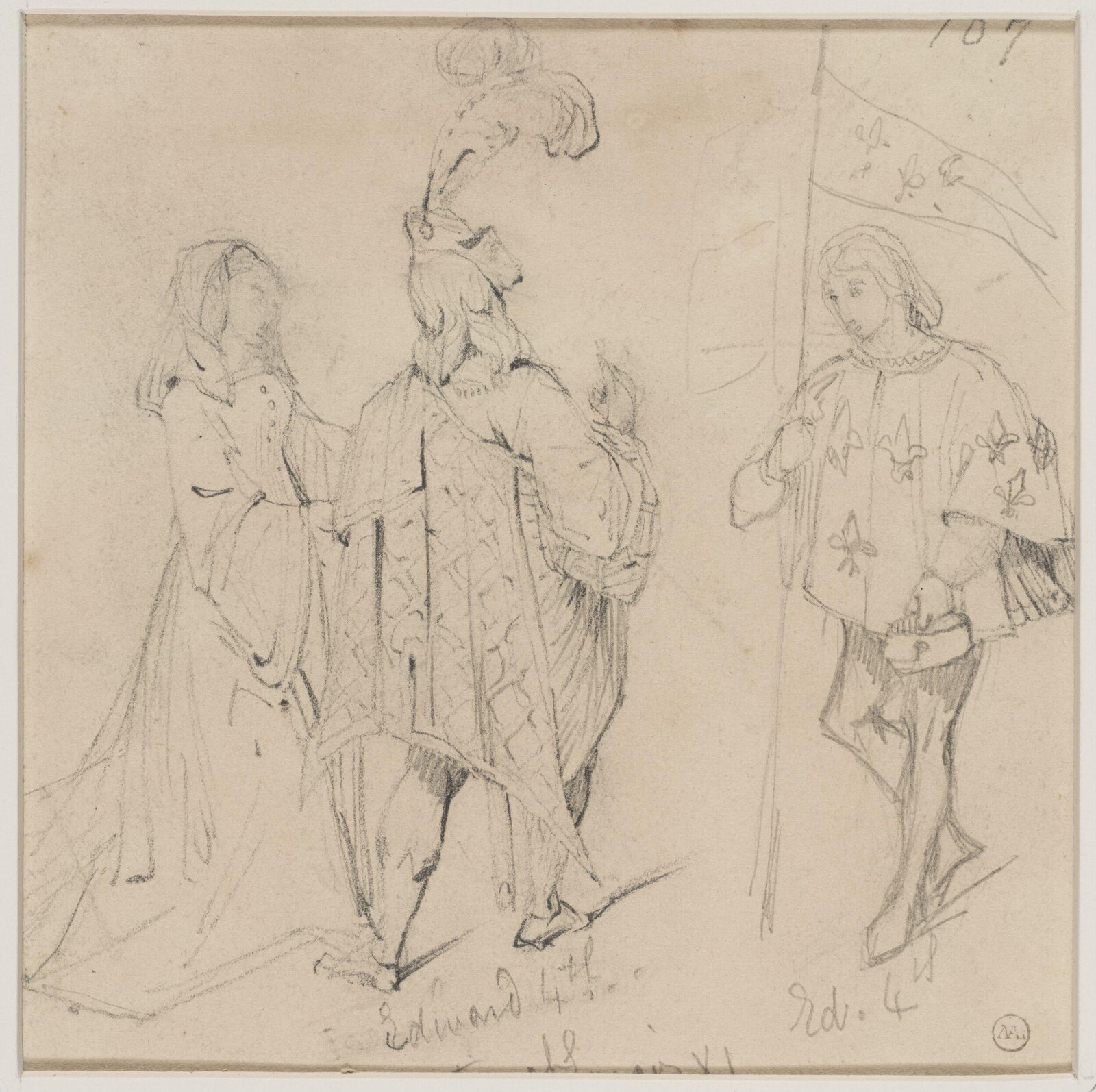 Drawing, George Cattermole, mid 19th century