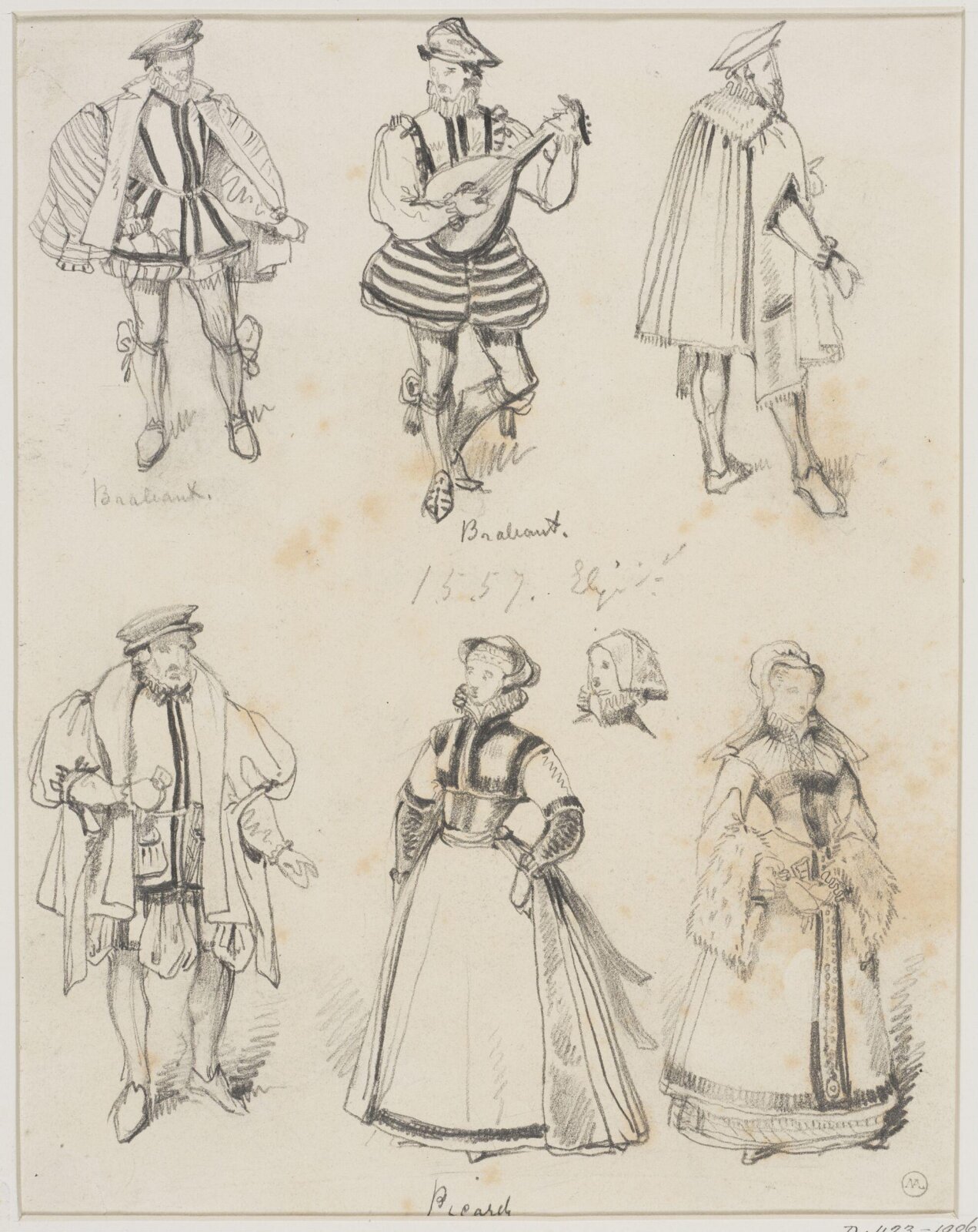 Drawing, George Cattermole, mid 19th century