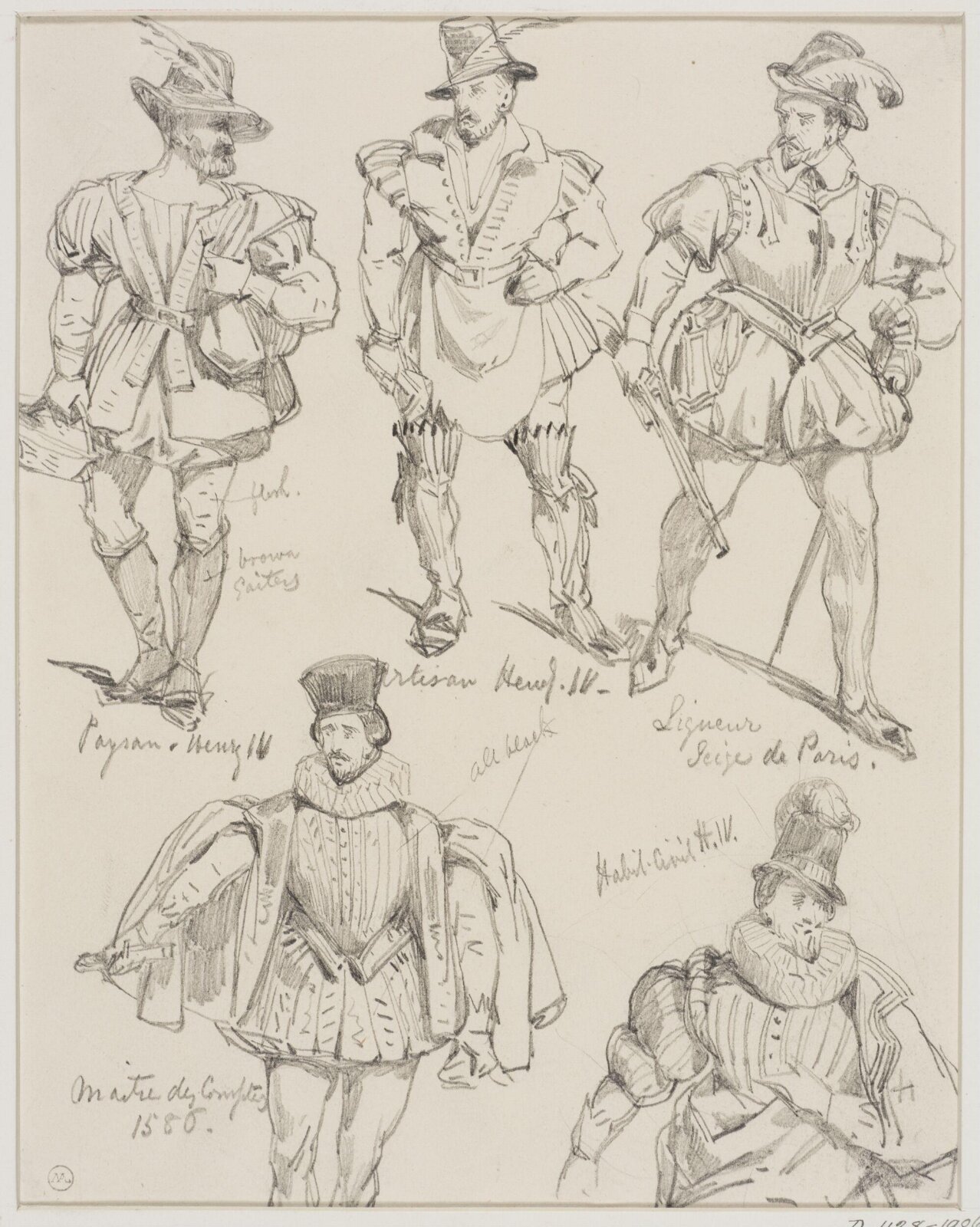Drawing, George Cattermole, mid 19th century