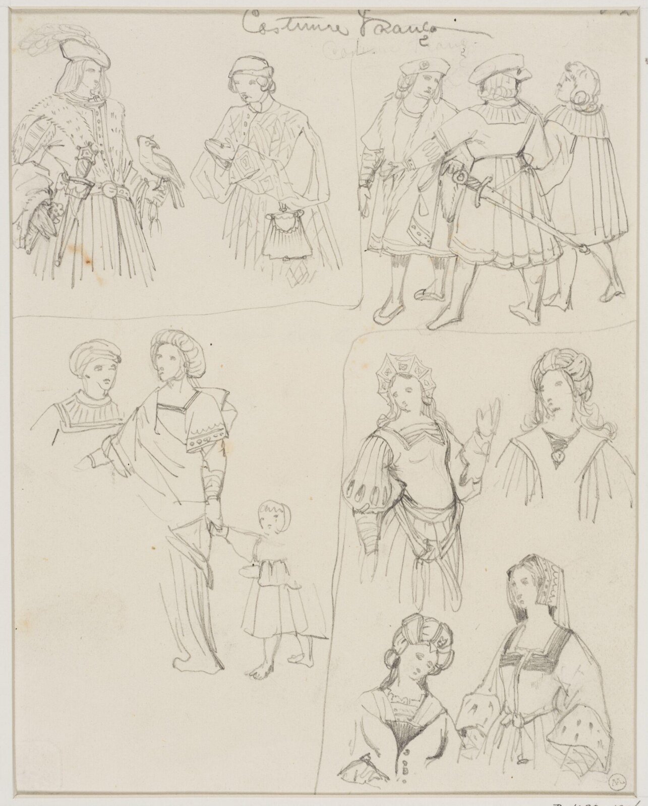 Drawing, George Cattermole, mid 19th century
