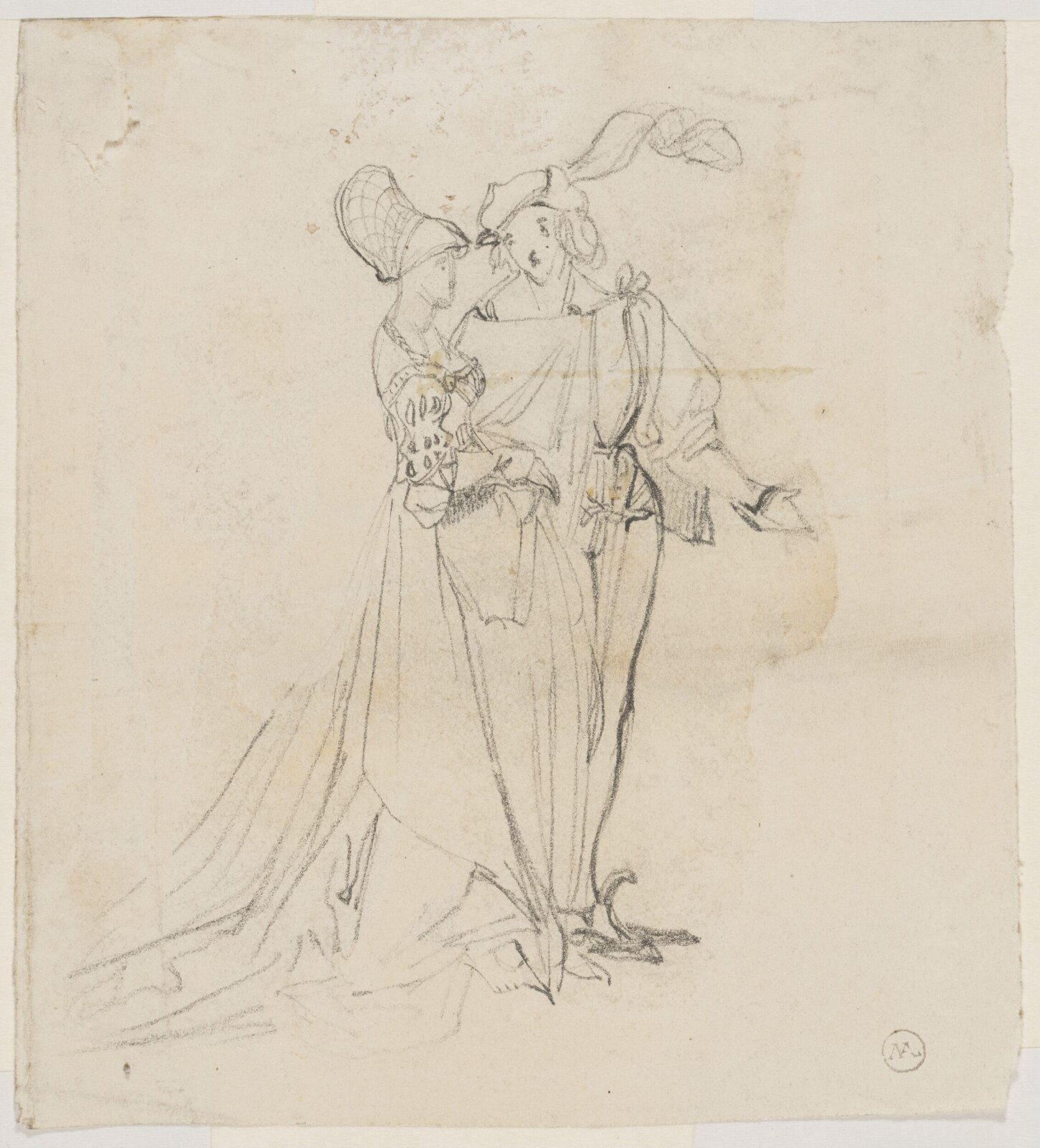 Drawing, George Cattermole, mid 19th century