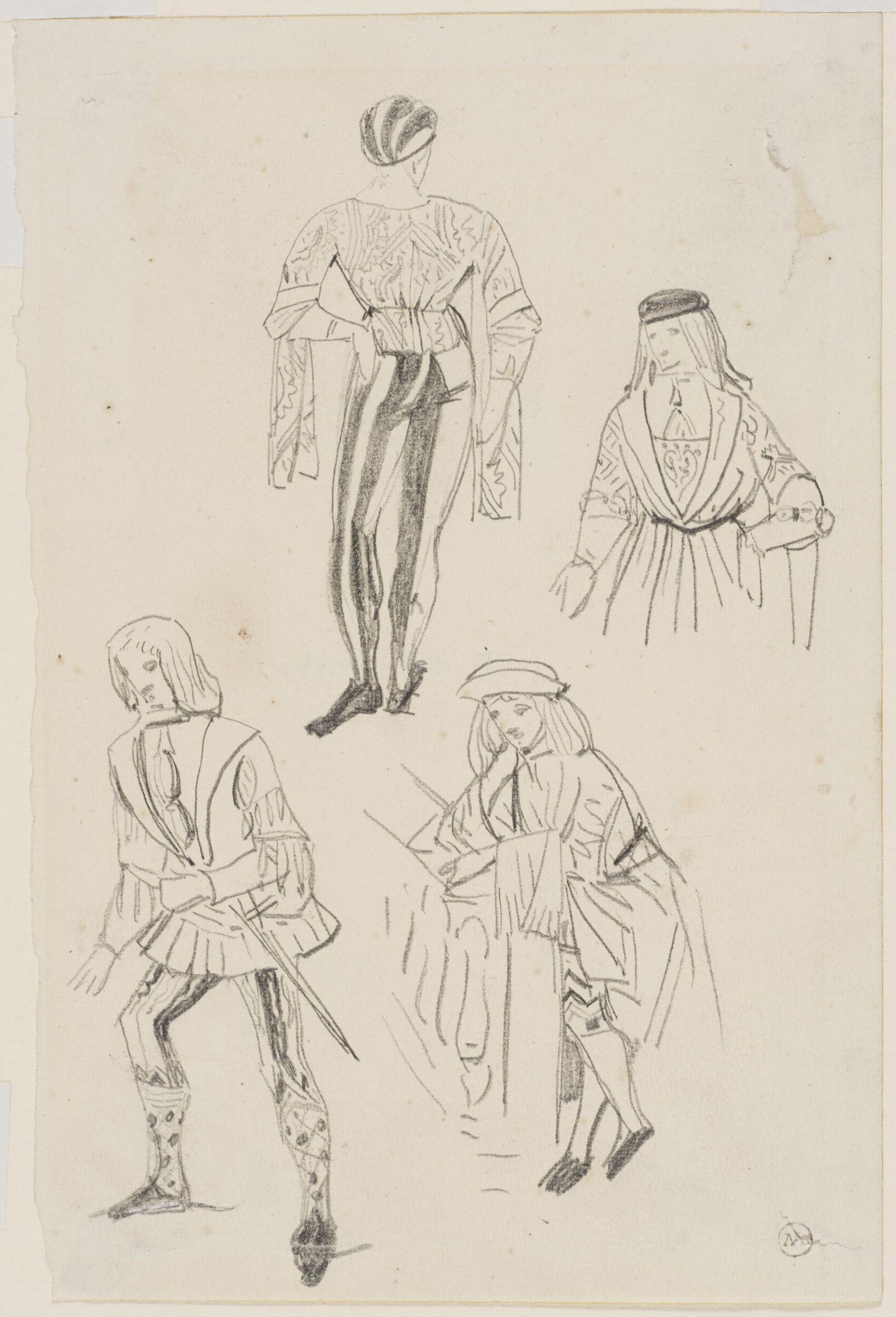 Drawing, George Cattermole, mid 19th century