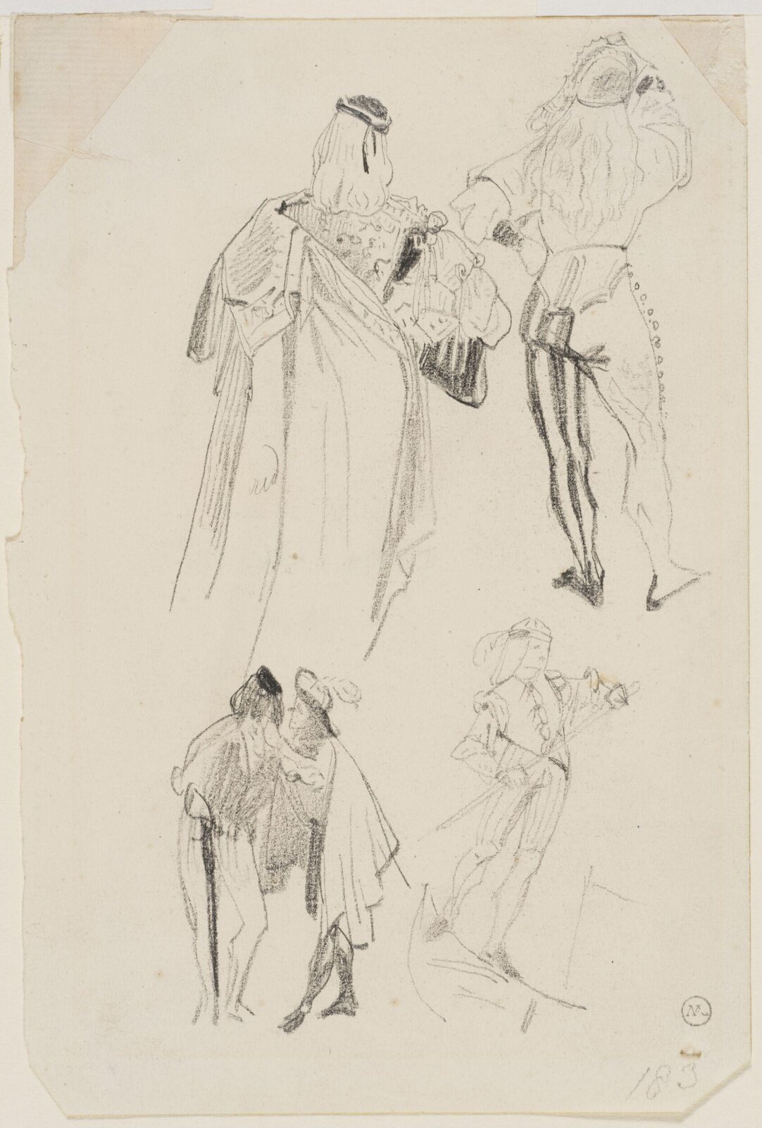 Drawing, George Cattermole, mid 19th century