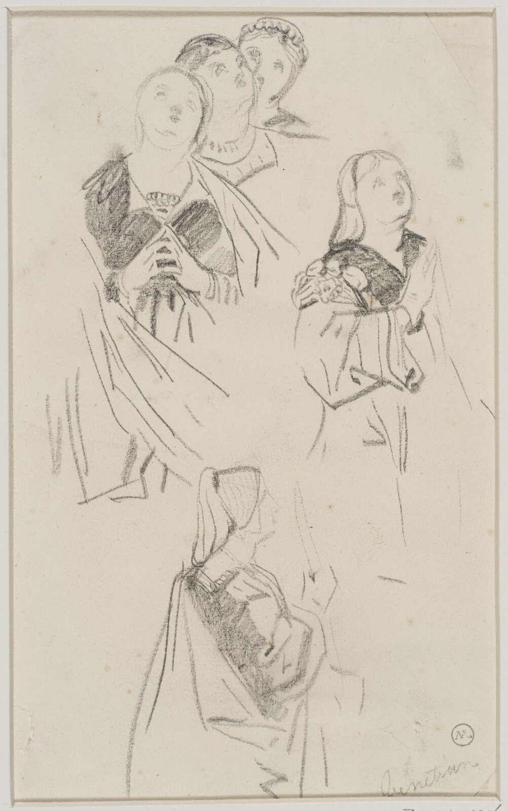 Drawing, George Cattermole, mid 19th century