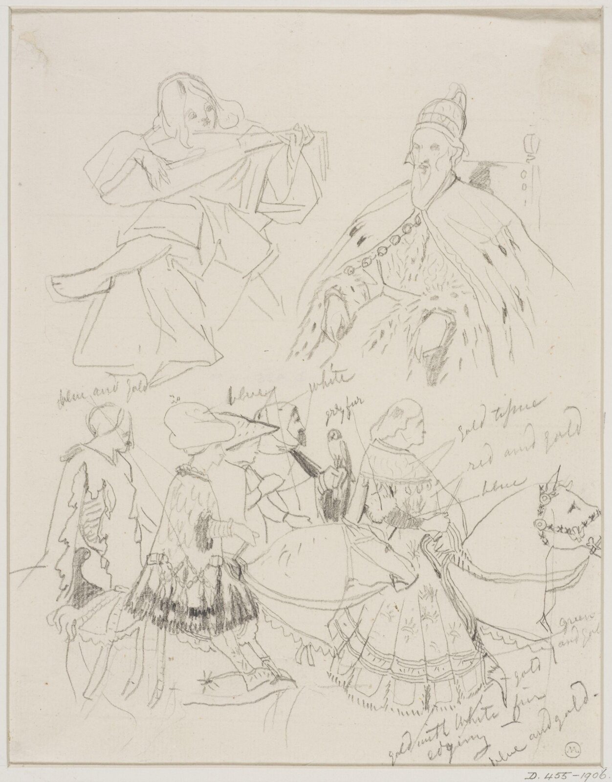 Drawing, George Cattermole, mid 19th century