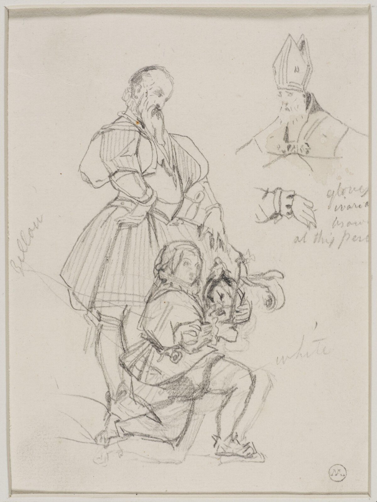 Drawing, George Cattermole, mid 19th century