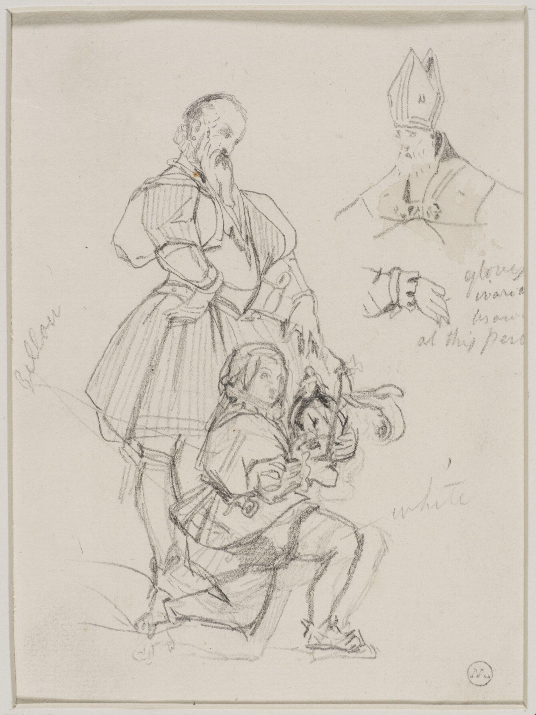 Drawing, George Cattermole, mid 19th century