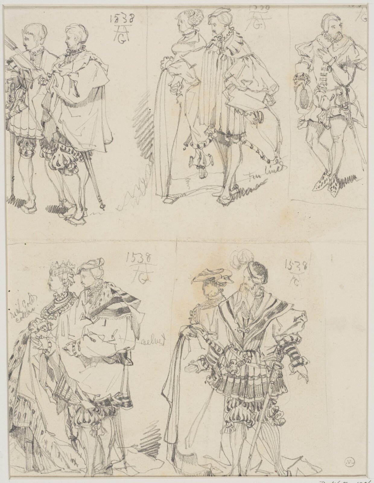 Drawing, George Cattermole, mid 19th century