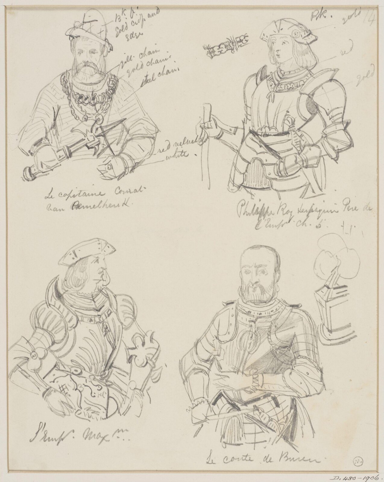 Drawing, George Cattermole, mid 19th century