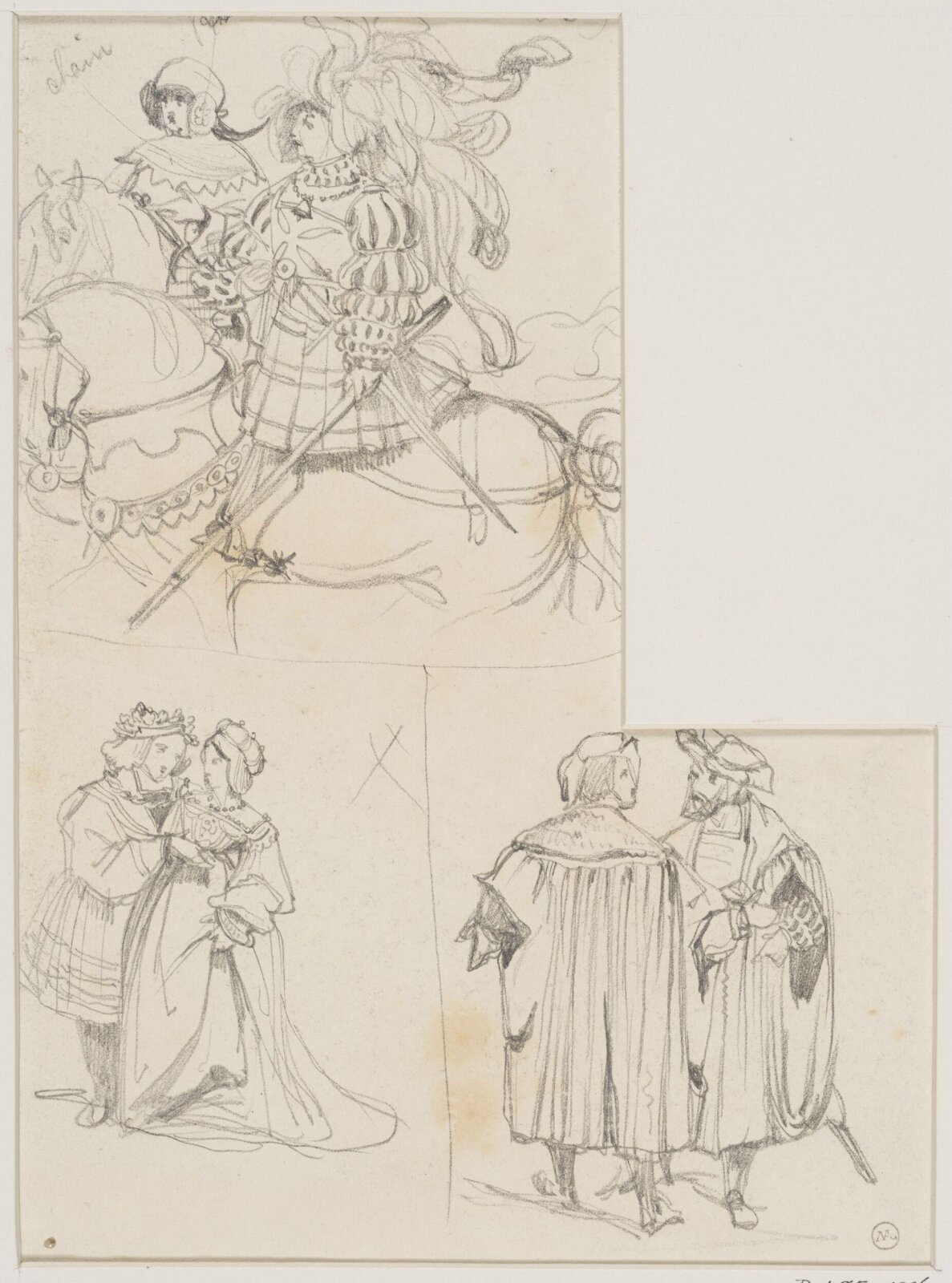 Drawing, George Cattermole, mid 19th century
