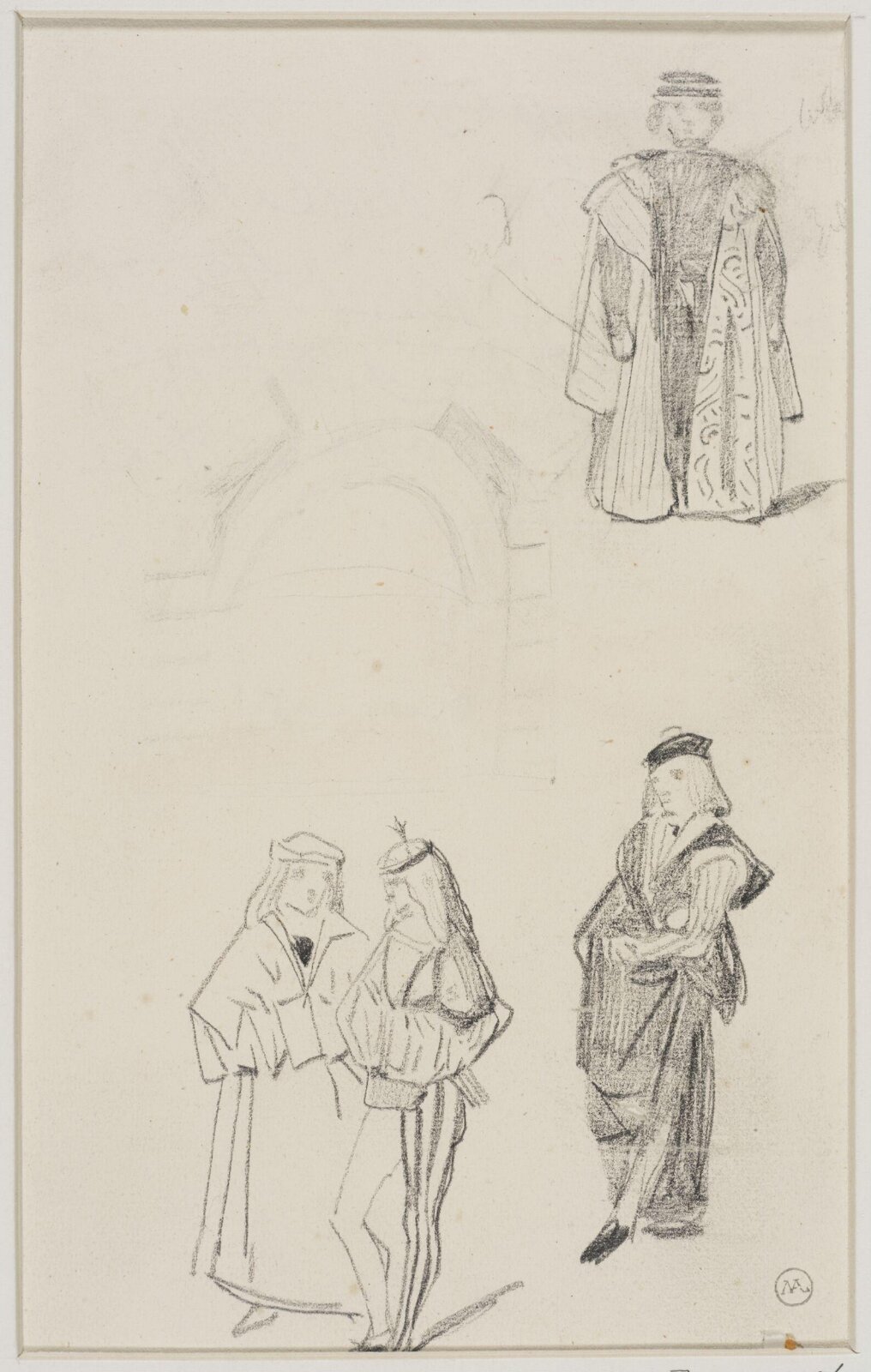 Drawing, George Cattermole, mid 19th century