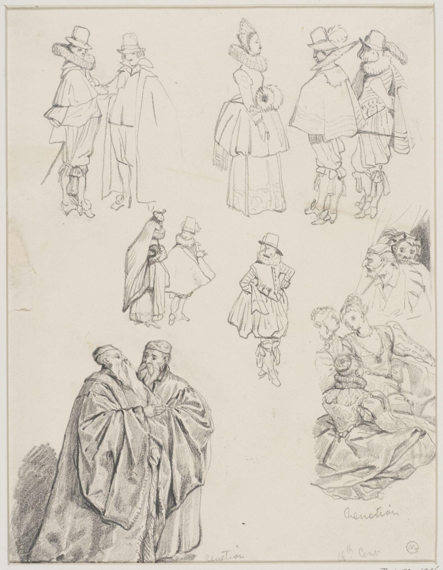 Drawing, George Cattermole, mid 19th century