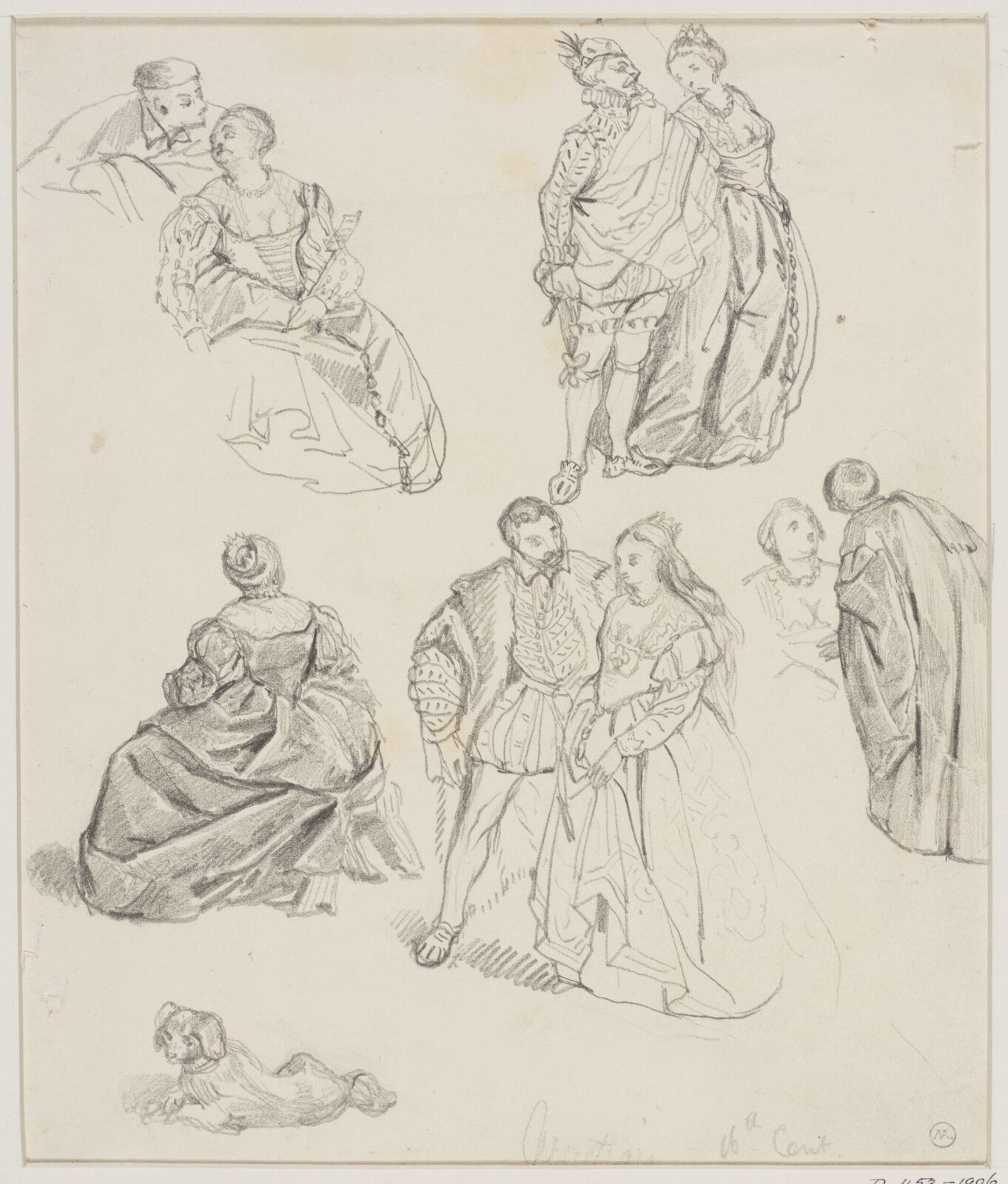 Drawing, George Cattermole, mid 19th century