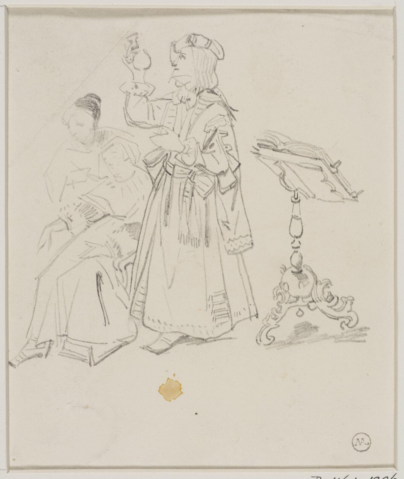 Drawing, George Cattermole, mid 19th century
