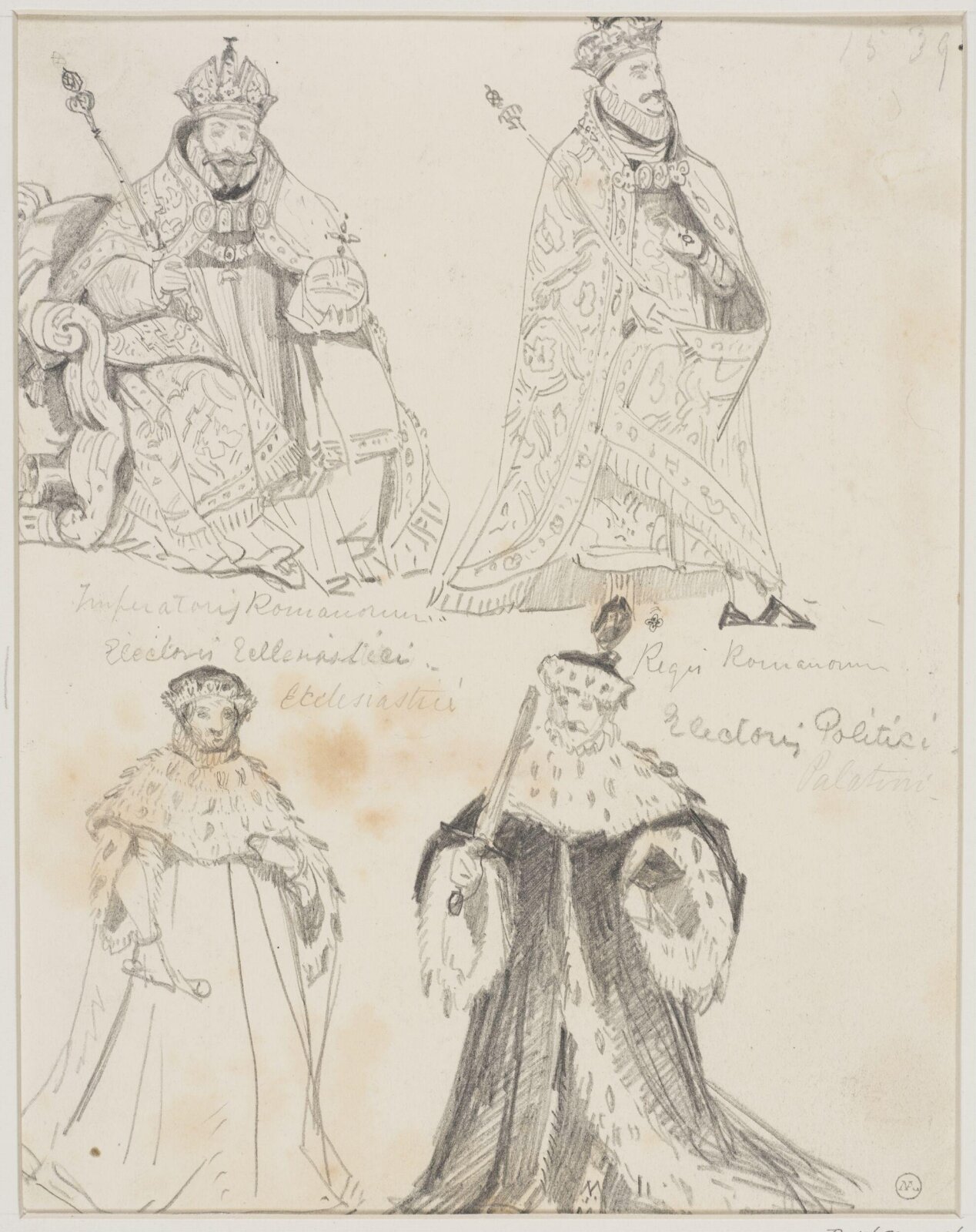 Drawing, George Cattermole, mid 19th century