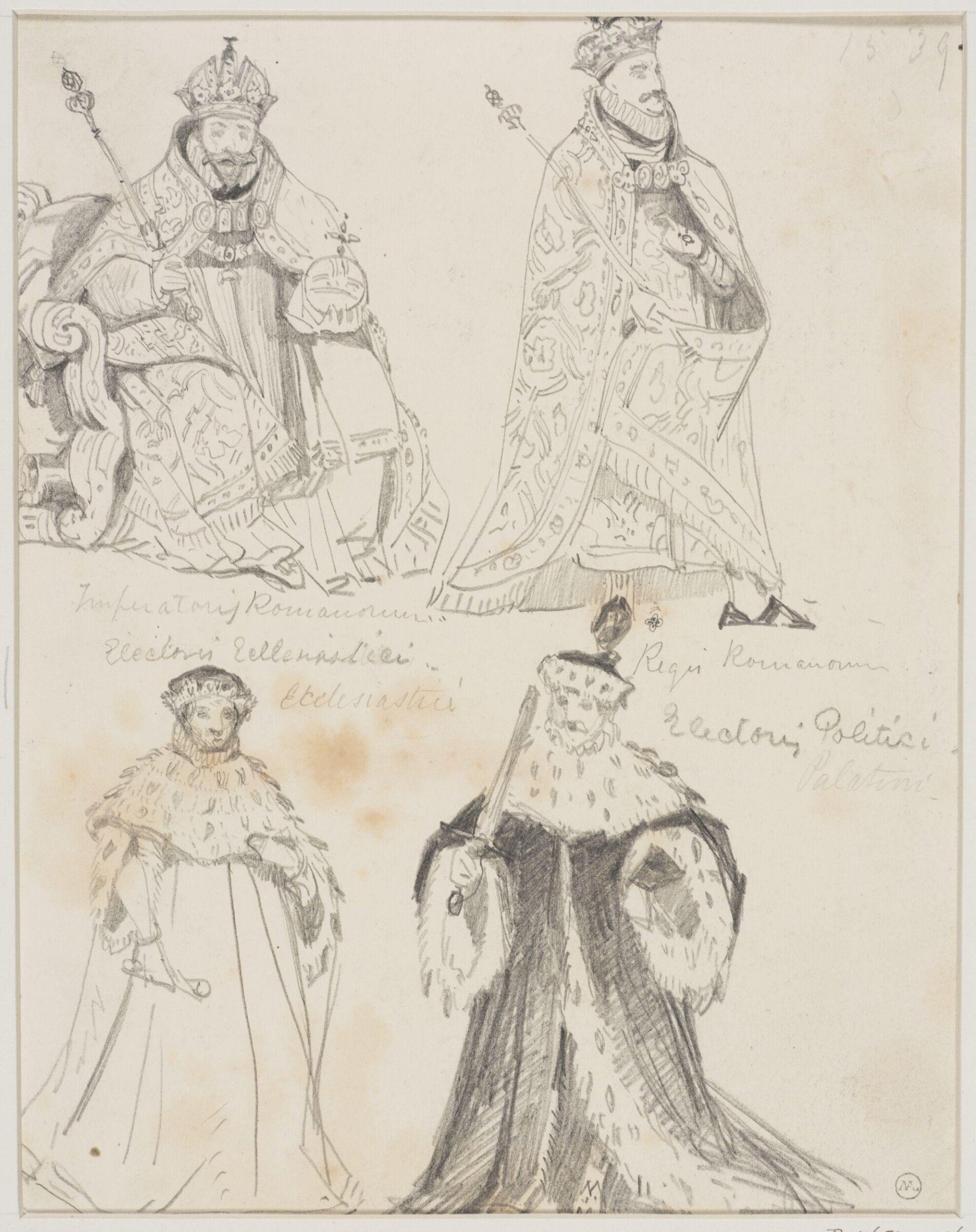 Drawing, George Cattermole, mid 19th century