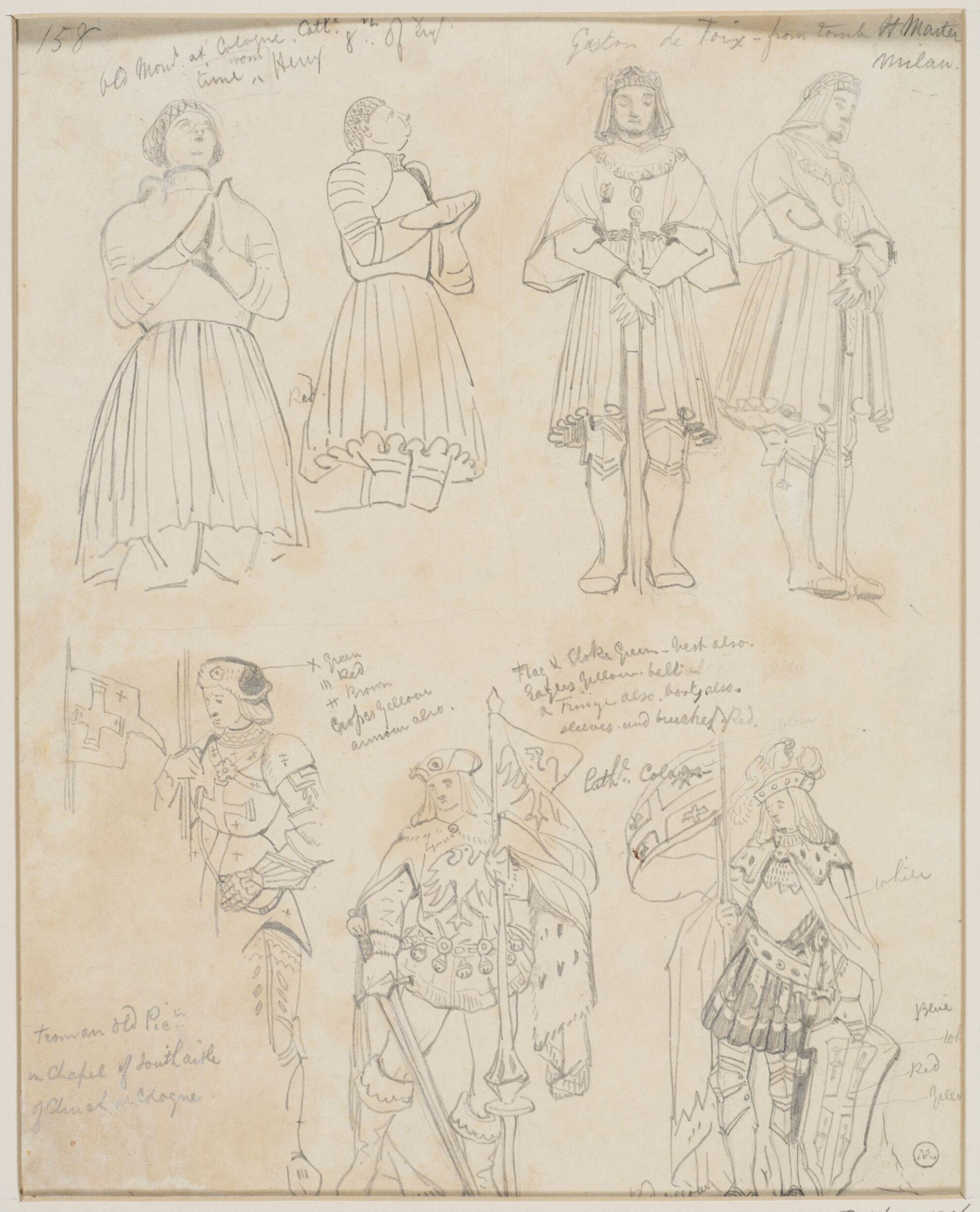 Drawing, George Cattermole, mid 19th century
