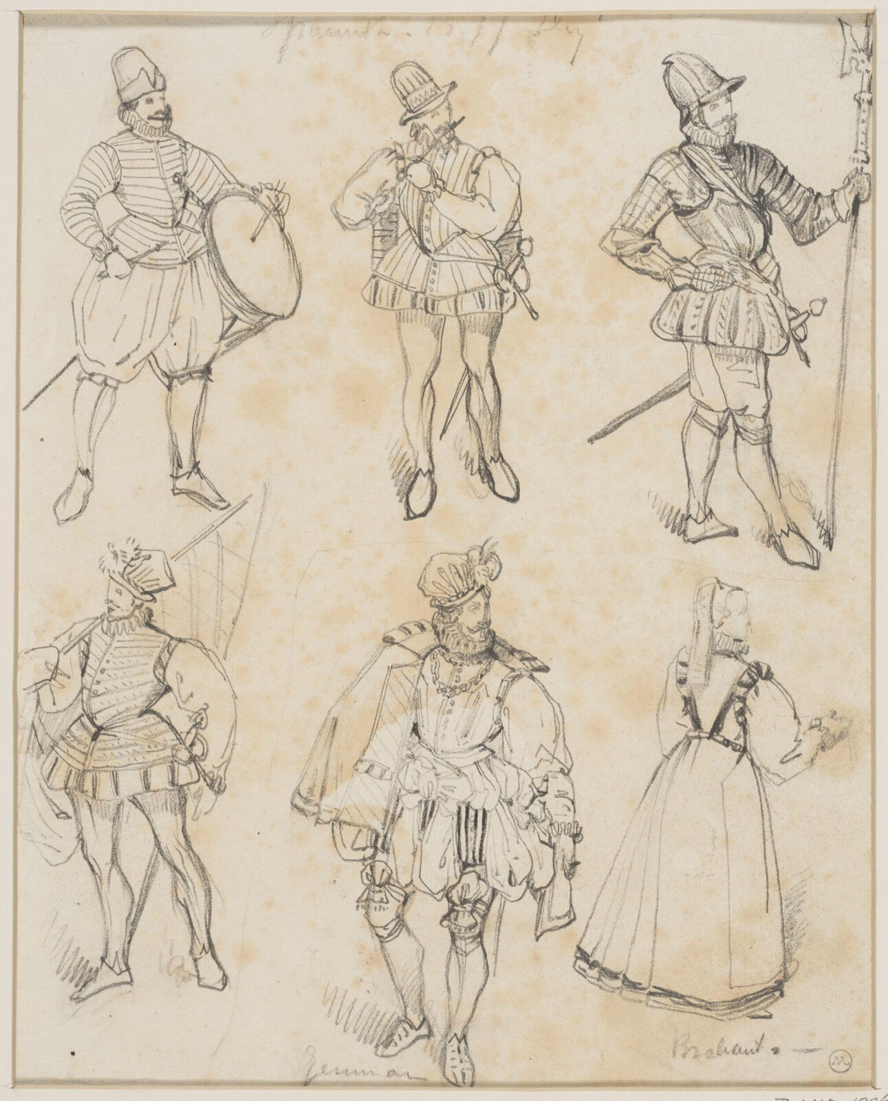 Drawing, George Cattermole, mid 19th century