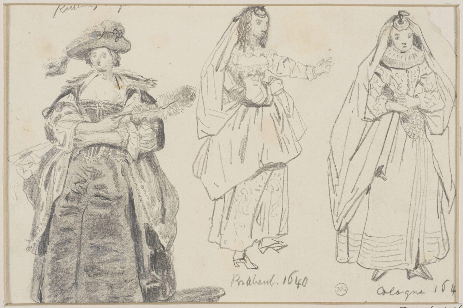 Drawing, George Cattermole, mid 19th century