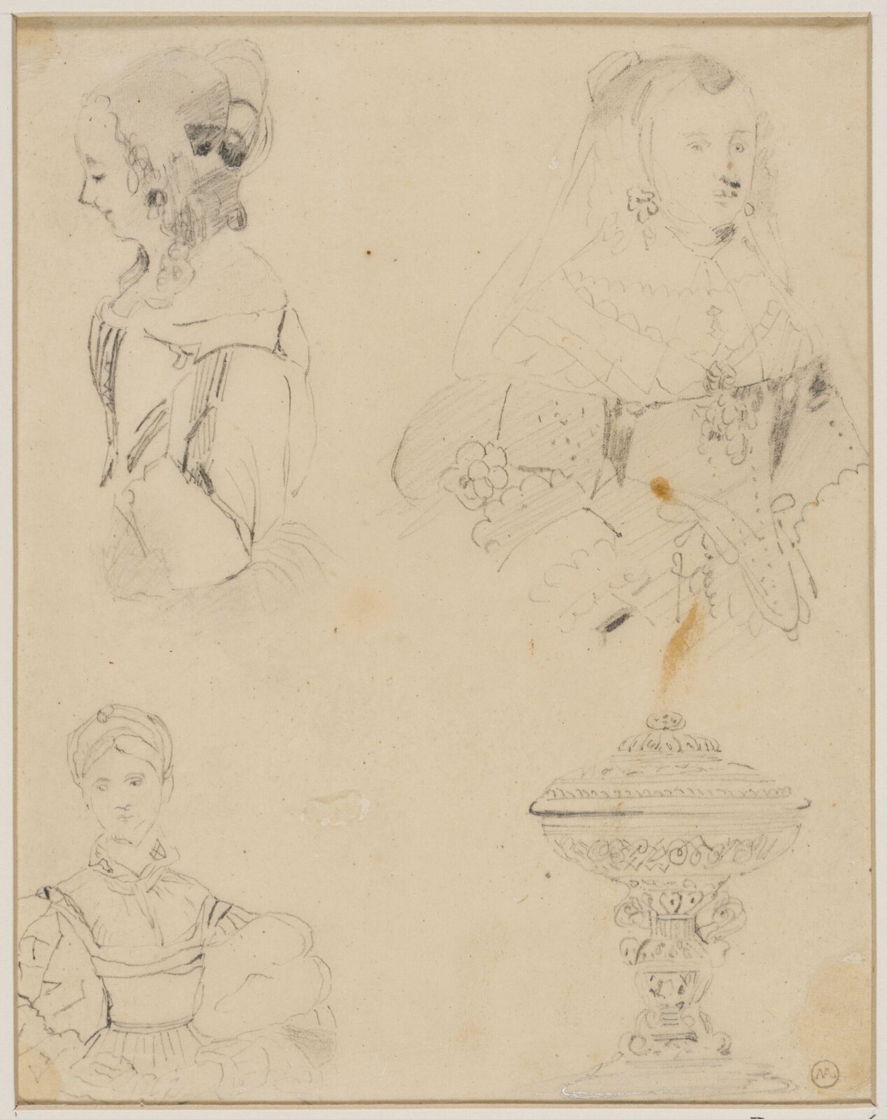 Drawing, George Cattermole, mid 19th century