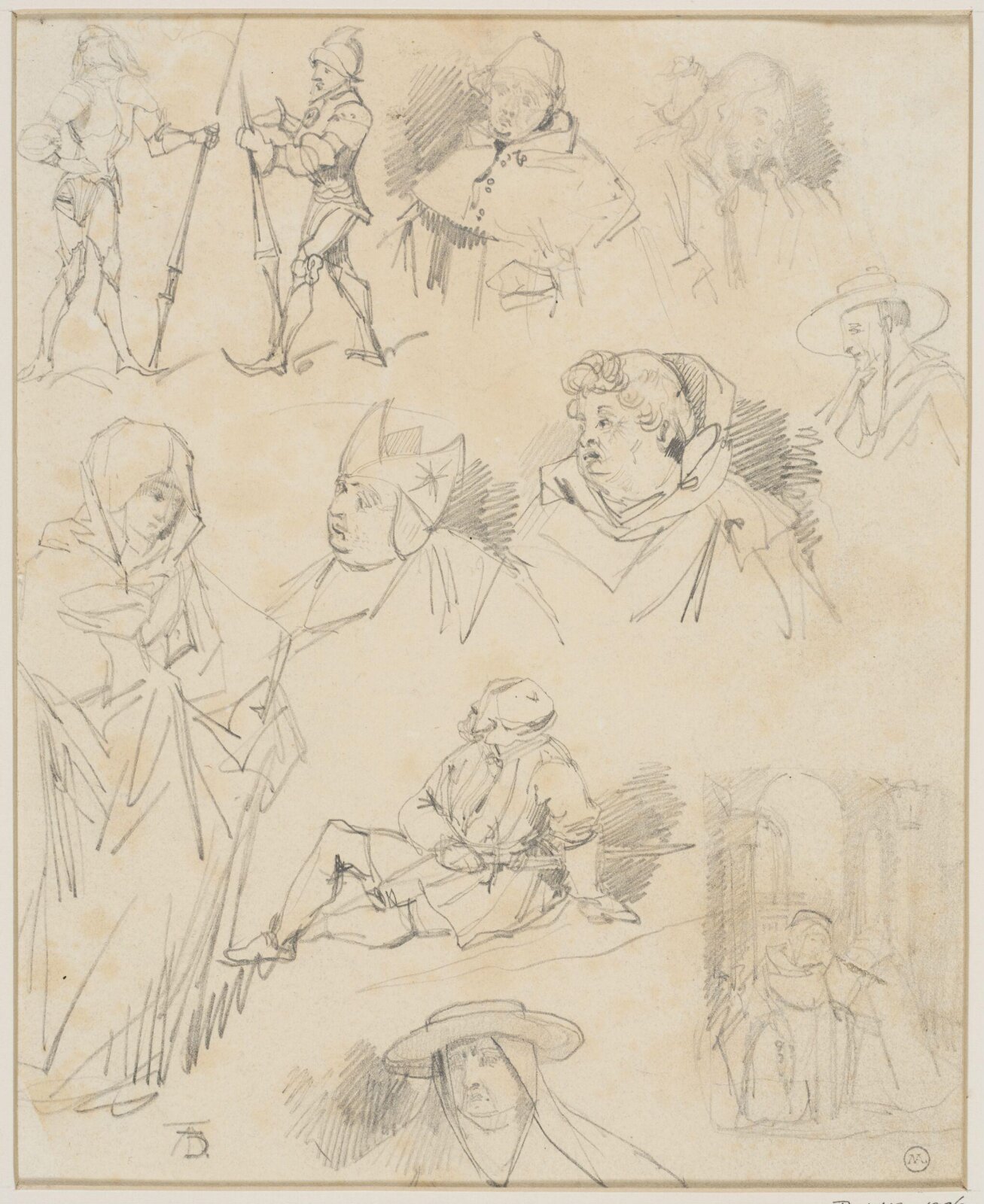 Drawing, George Cattermole, mid 19th century
