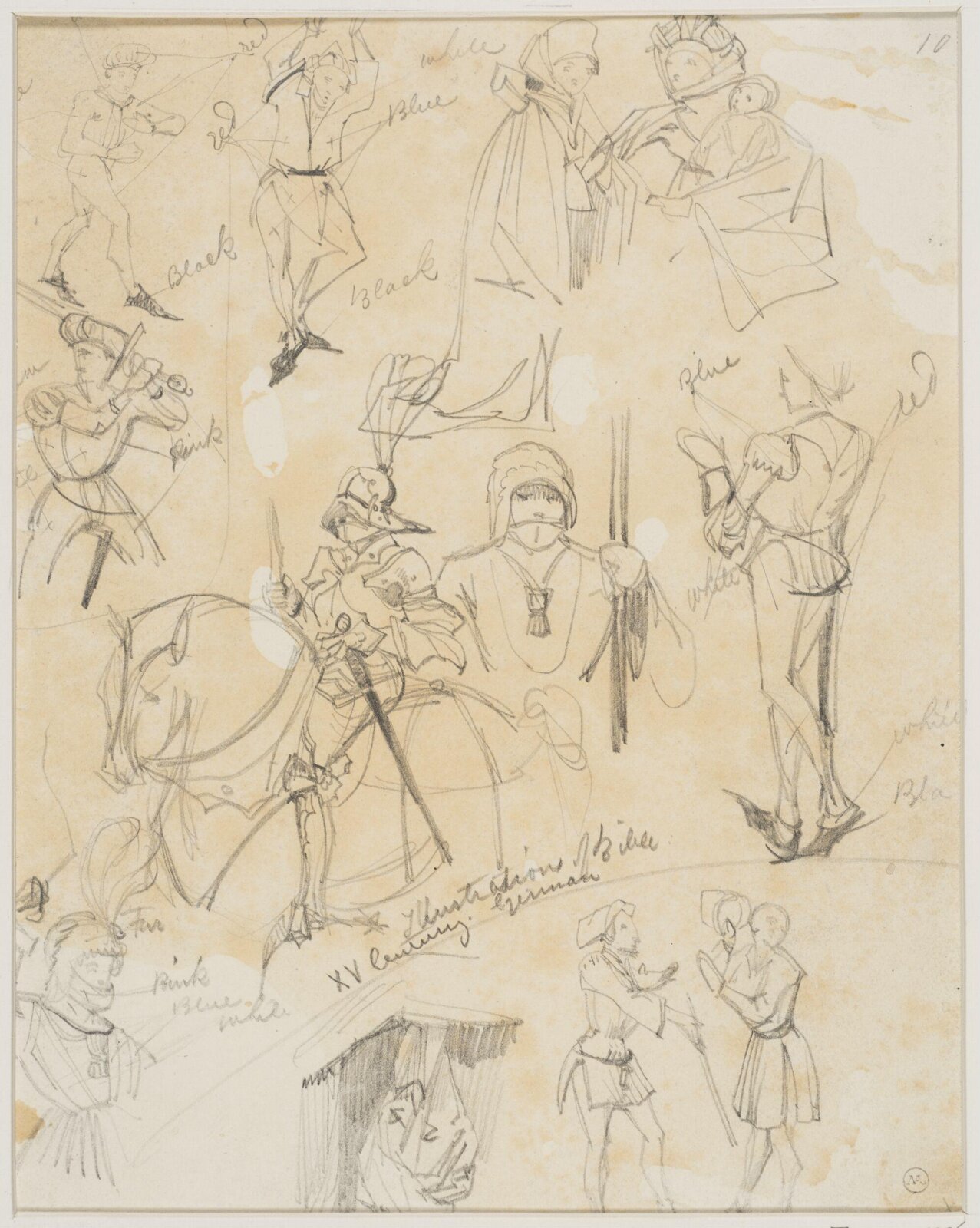 Drawing, George Cattermole, mid 19th century
