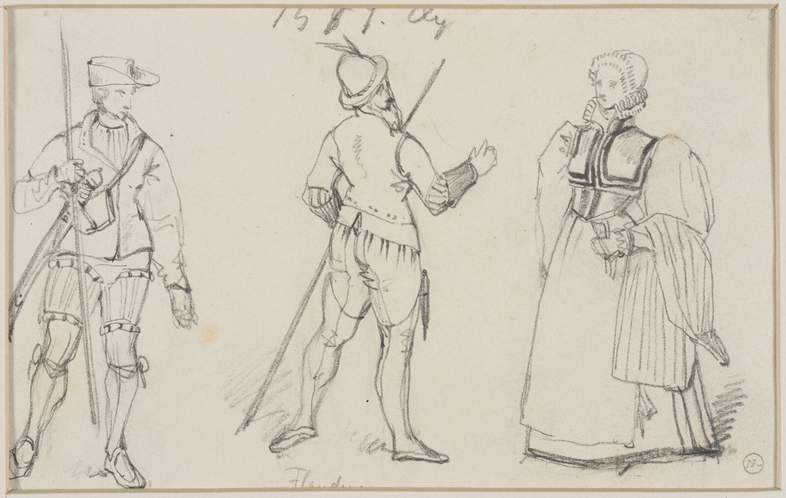Drawing, George Cattermole, mid 19th century