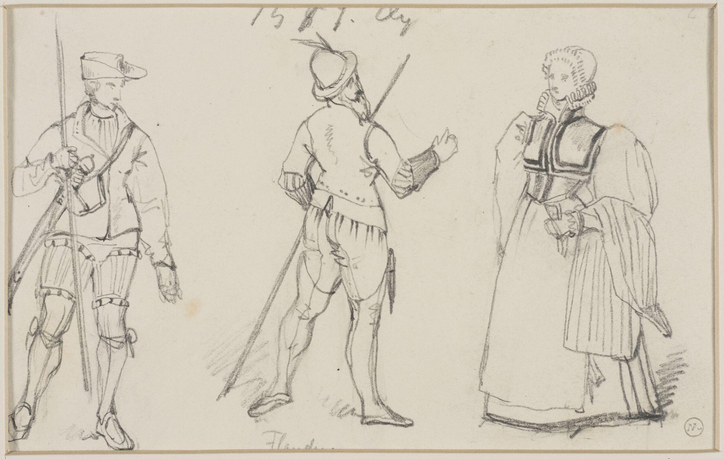 Drawing, George Cattermole, mid 19th century