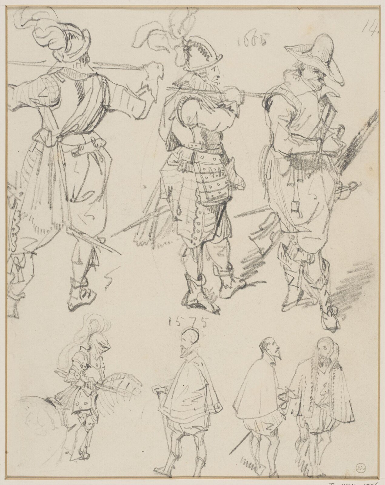Drawing, George Cattermole, mid 19th century