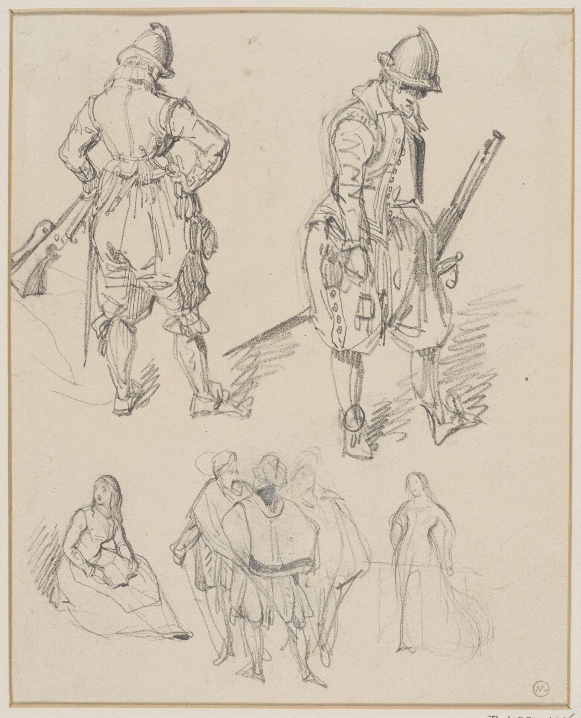 Drawing, George Cattermole, mid 19th century