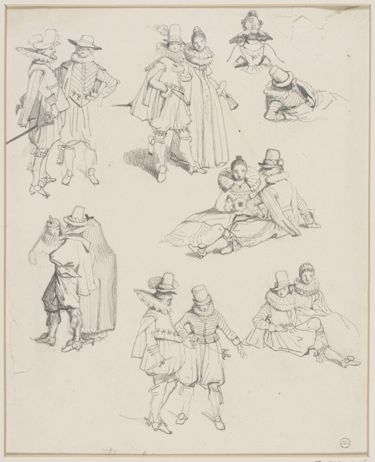 Drawing, George Cattermole, mid 19th century
