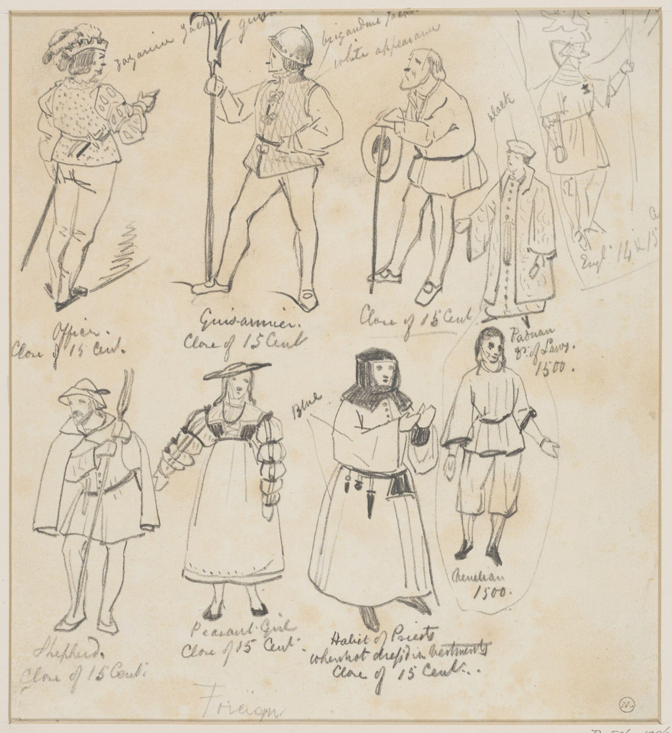 Drawing, George Cattermole, mid 19th century