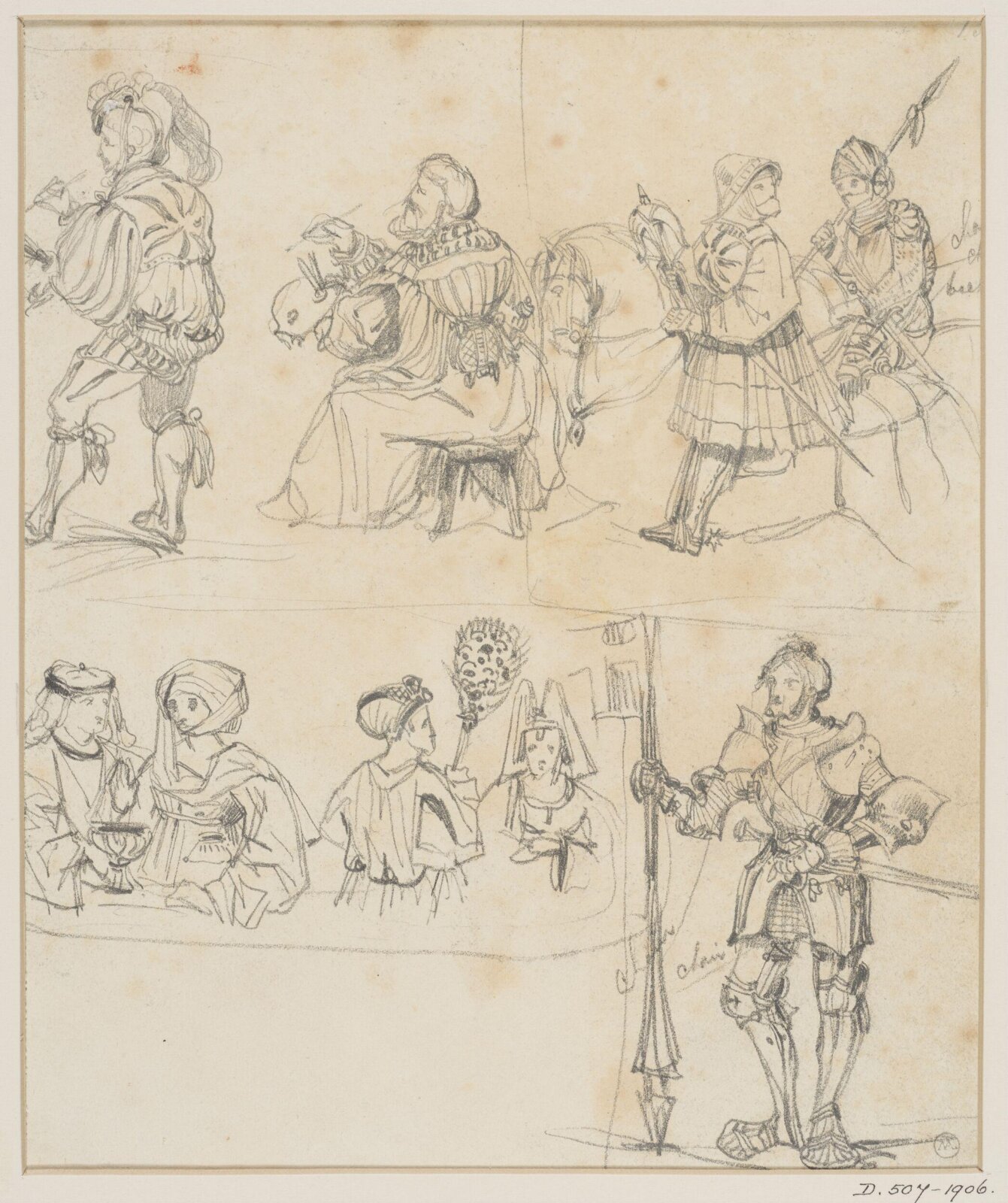 Drawing, George Cattermole, mid 19th century