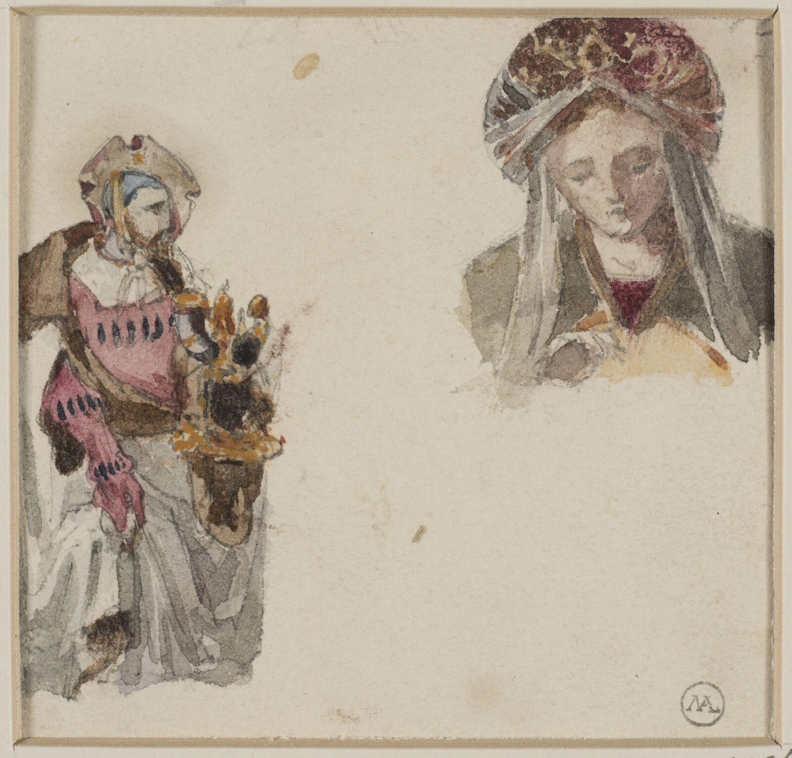 Drawing, George Cattermole, mid 19th century