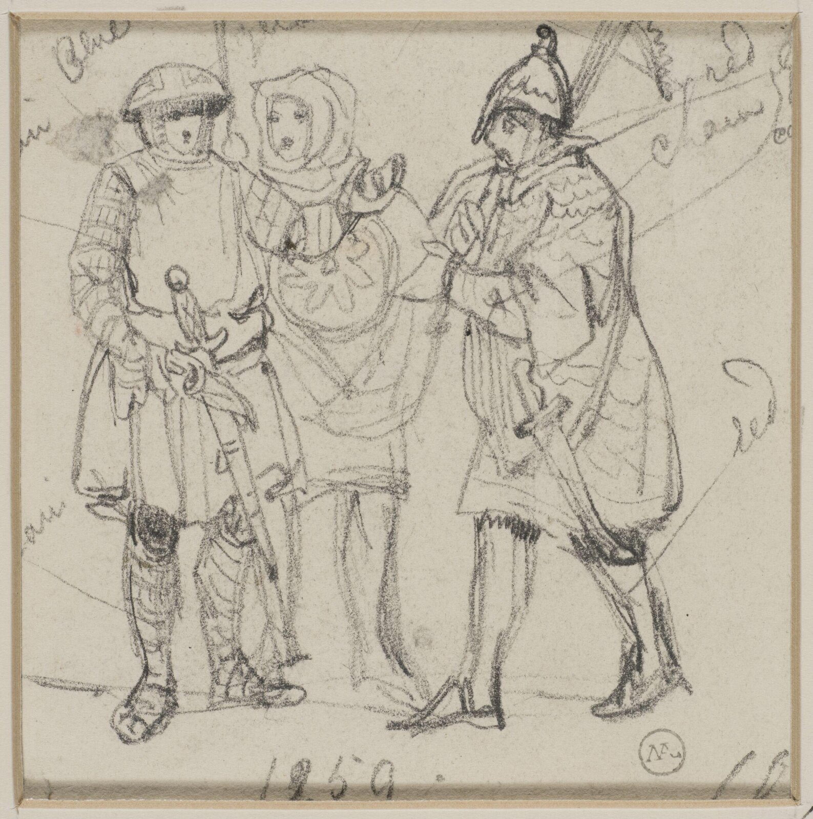 Drawing, George Cattermole, mid 19th century