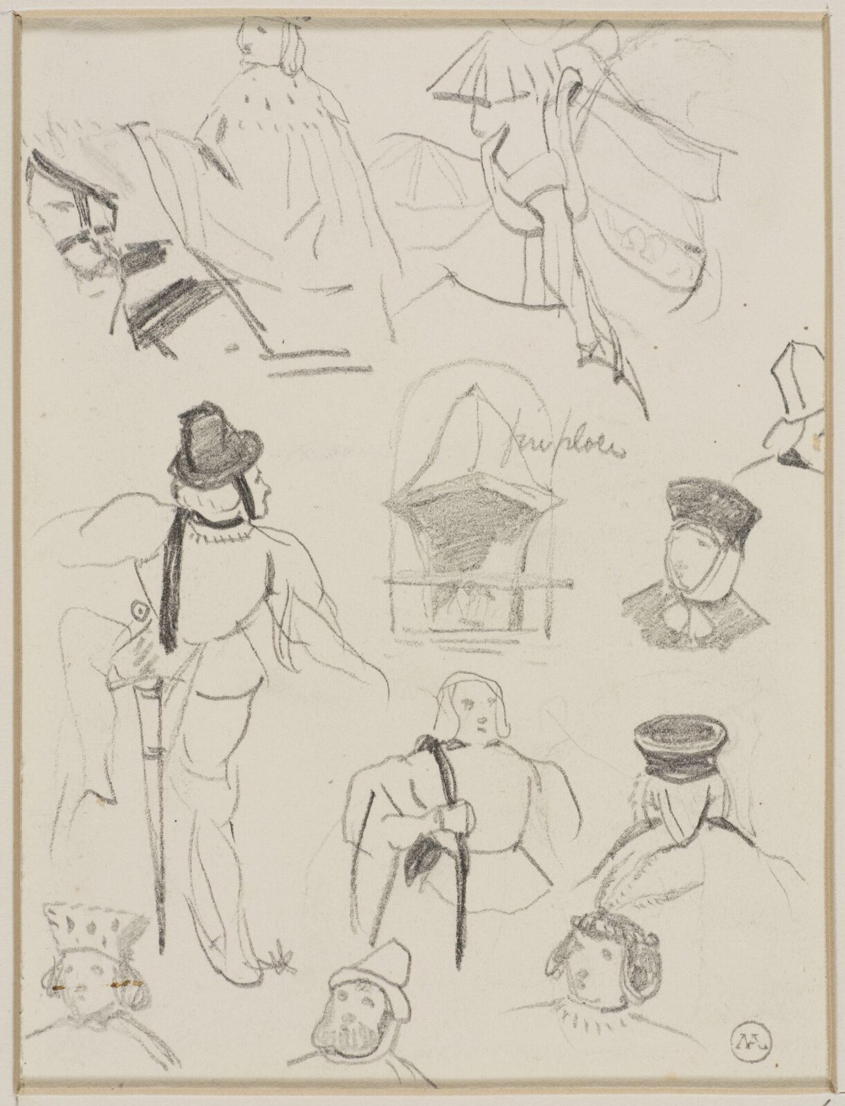 Drawing, George Cattermole, mid 19th century