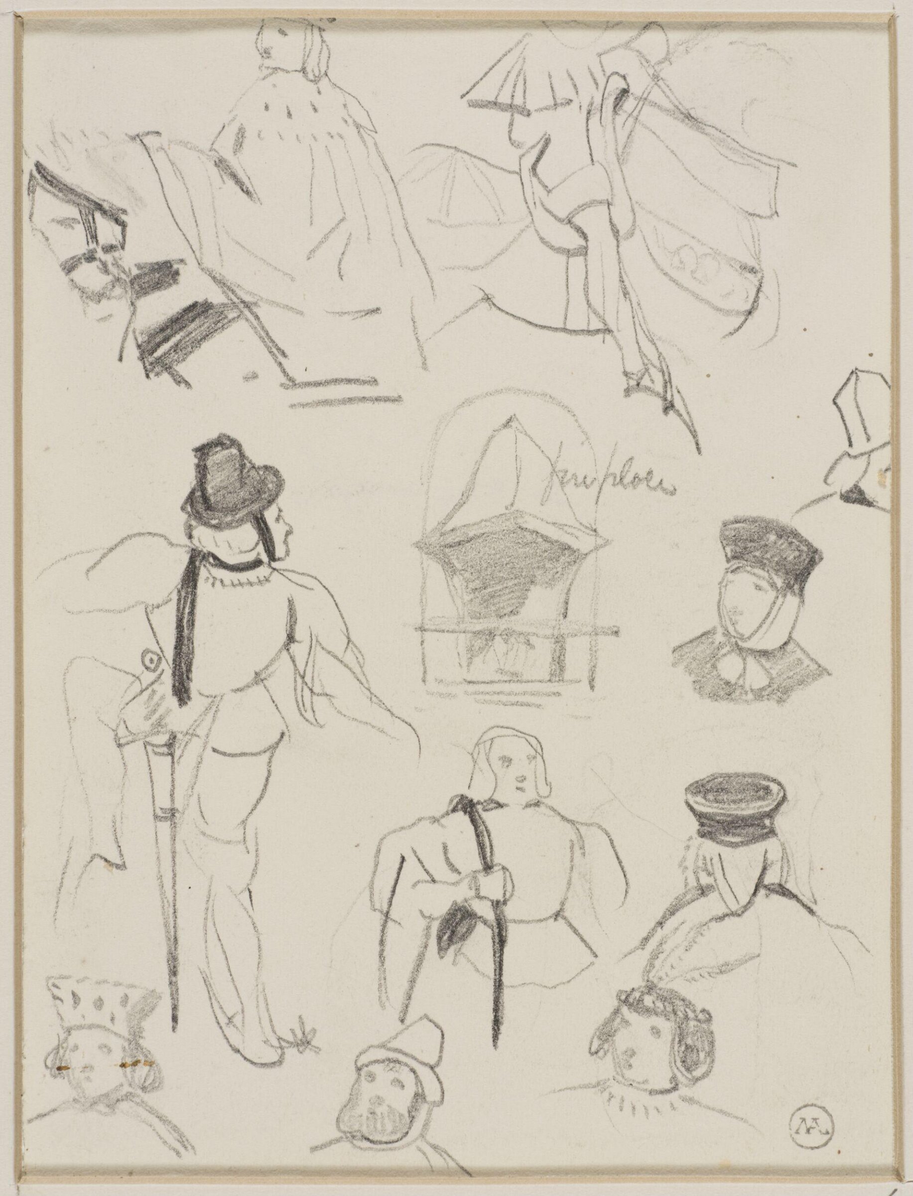 Drawing, George Cattermole, mid 19th century