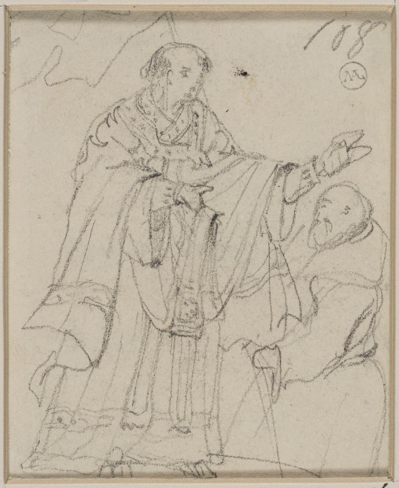 Drawing, George Cattermole, mid 19th century